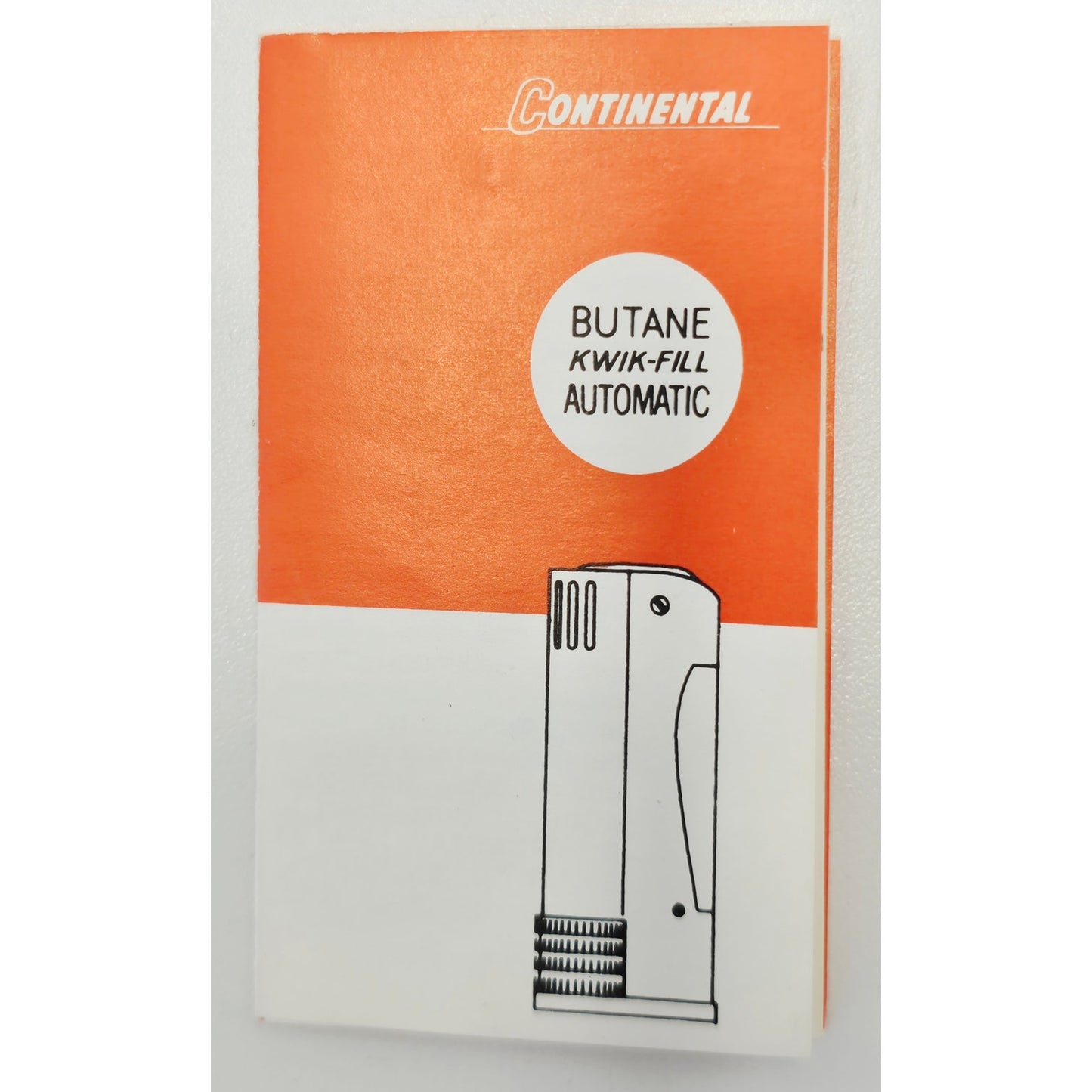 VINTAGE *NEW* 1960's Continental Butane Kwik-Fill Silver Lighter Japan