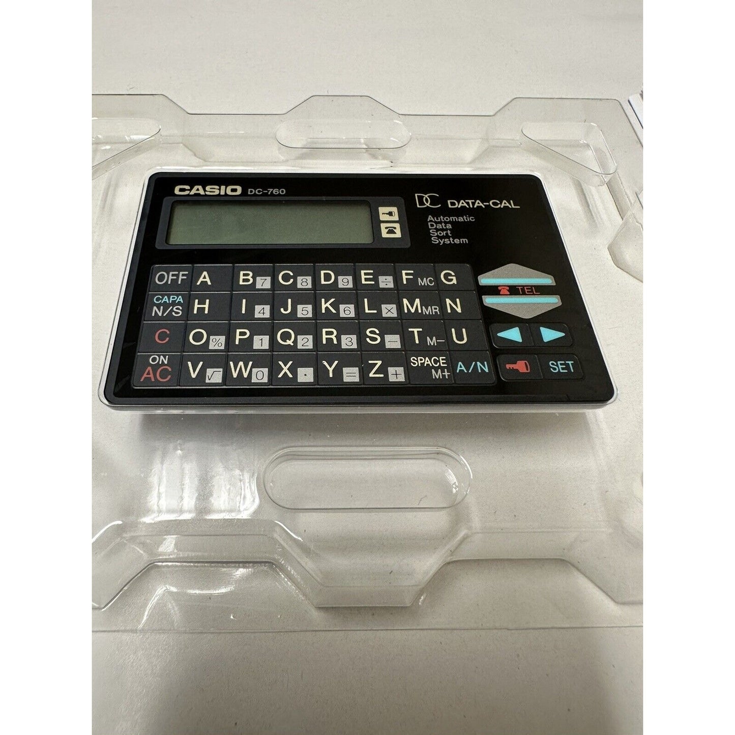 VINTAGE *NEW* Casio DC-760 data-cal Black Calculator