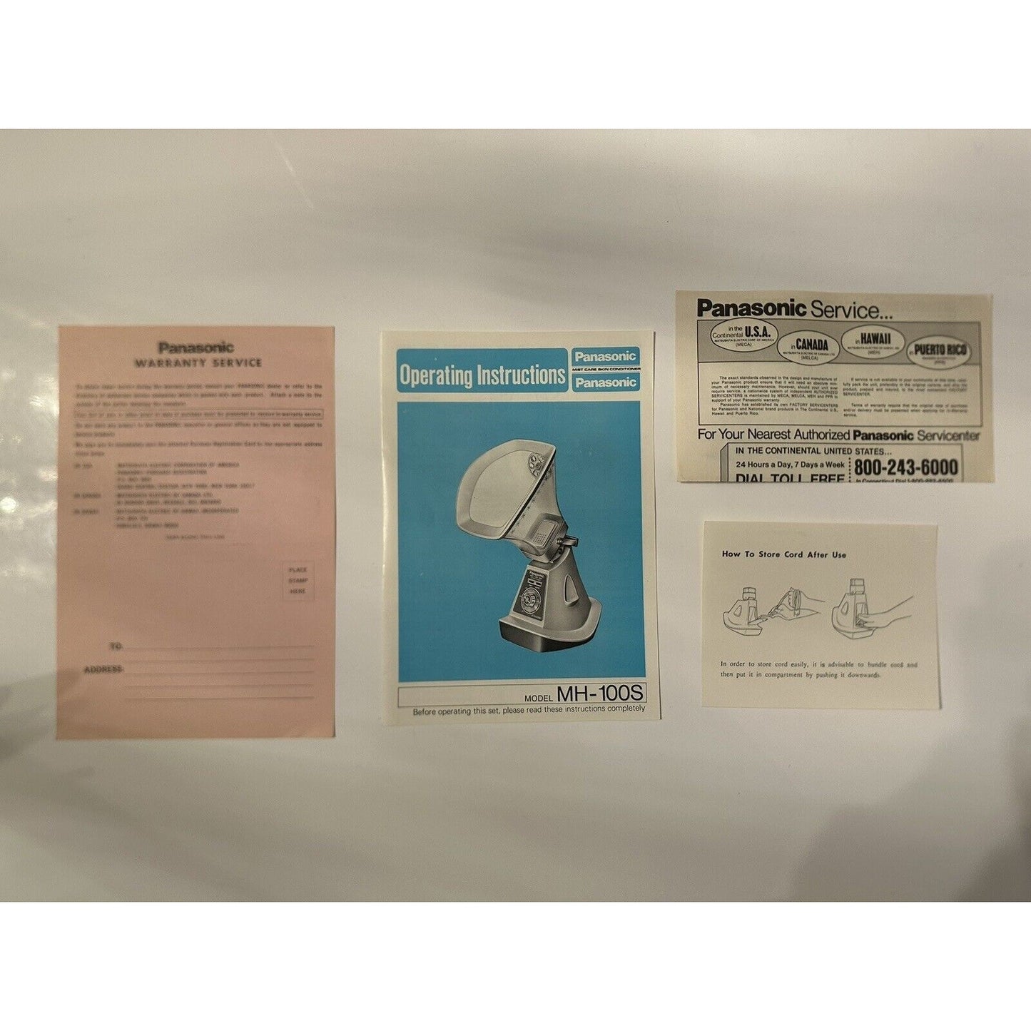 VINTAGE *NEW* Panasonic MH-100S Mist Care Skin Conditioner