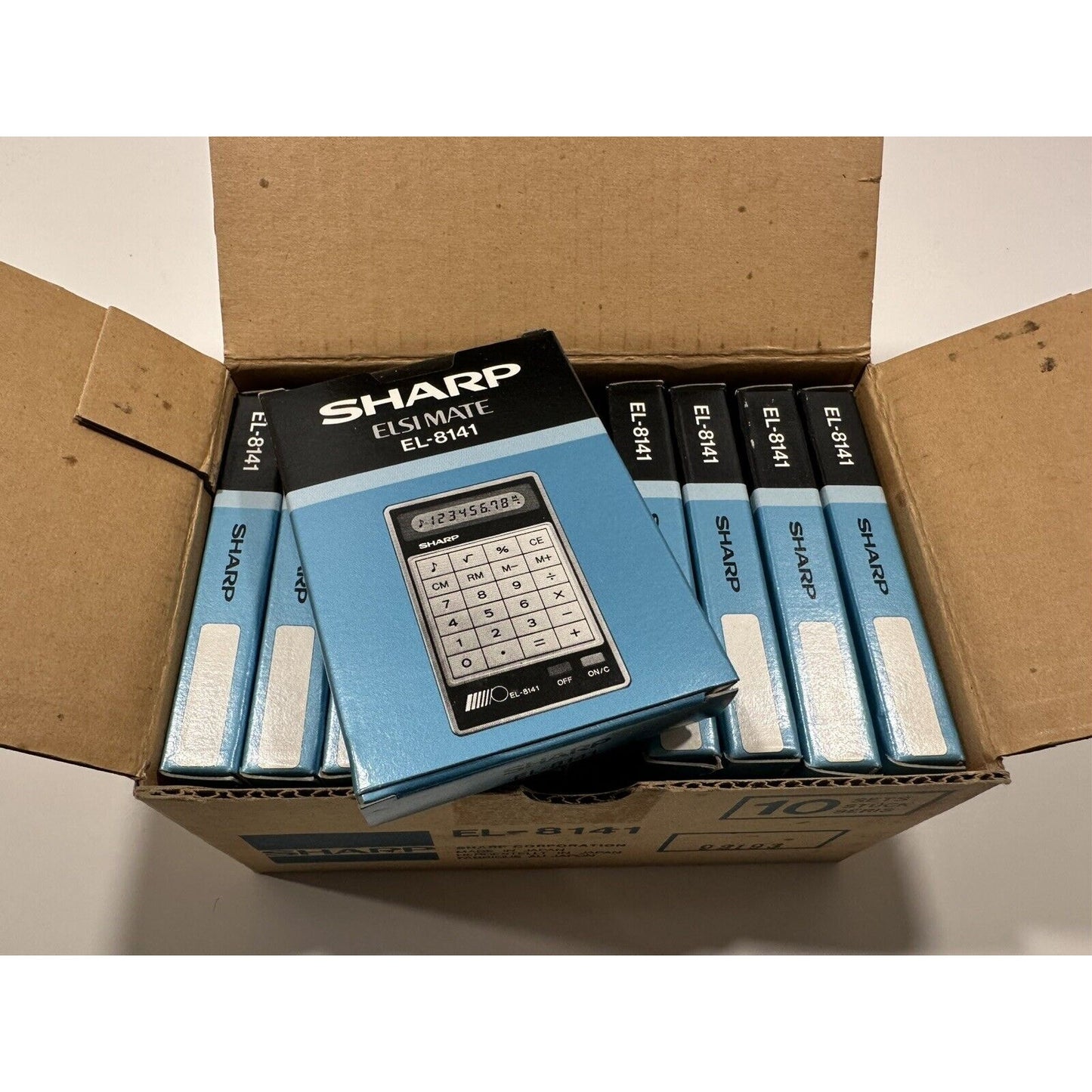 VINTAGE *NEW* Sharp Elsi Mate EL-8141 Electronic Calculator Q=10Lot