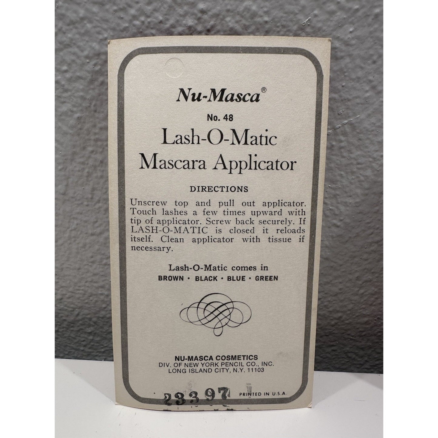 VINTAGE *NEW* Nu-Masca Lash 'O Matic Mascara Applicator Blue