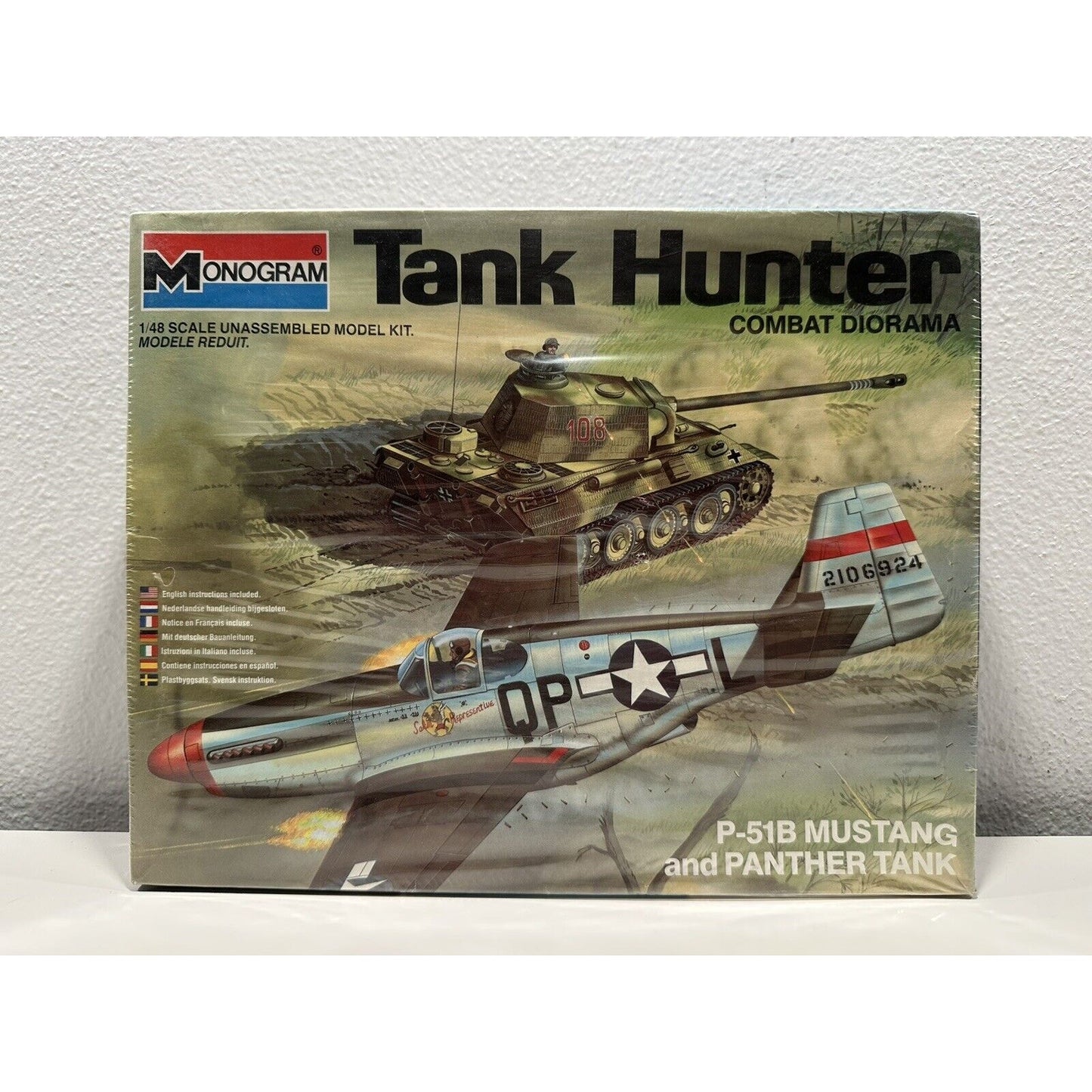 VINTAGE *NEW* Monogram Tank Hunter Combat Diorama