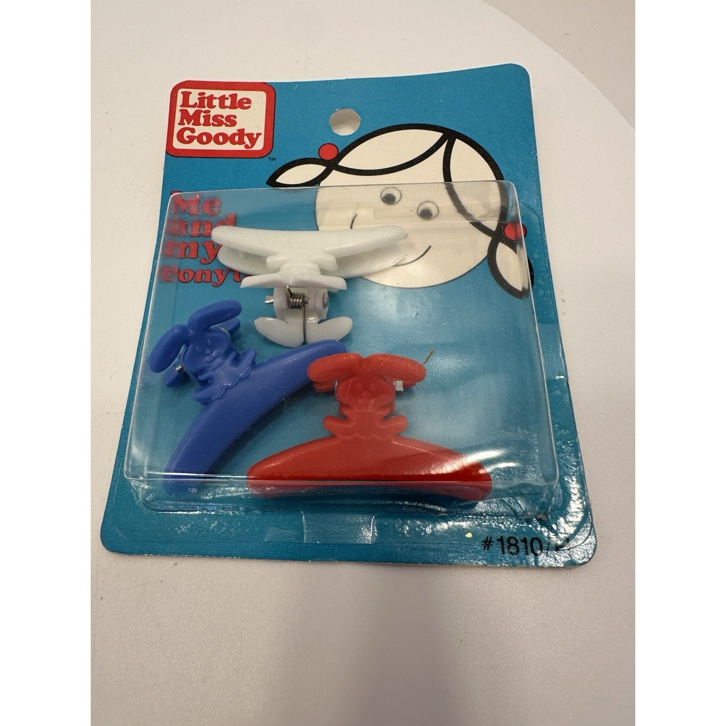 VINTAGE *NEW* 1984 Little Miss Goody 1810 Me & My Ponytailers Hair Clips 2 Packs