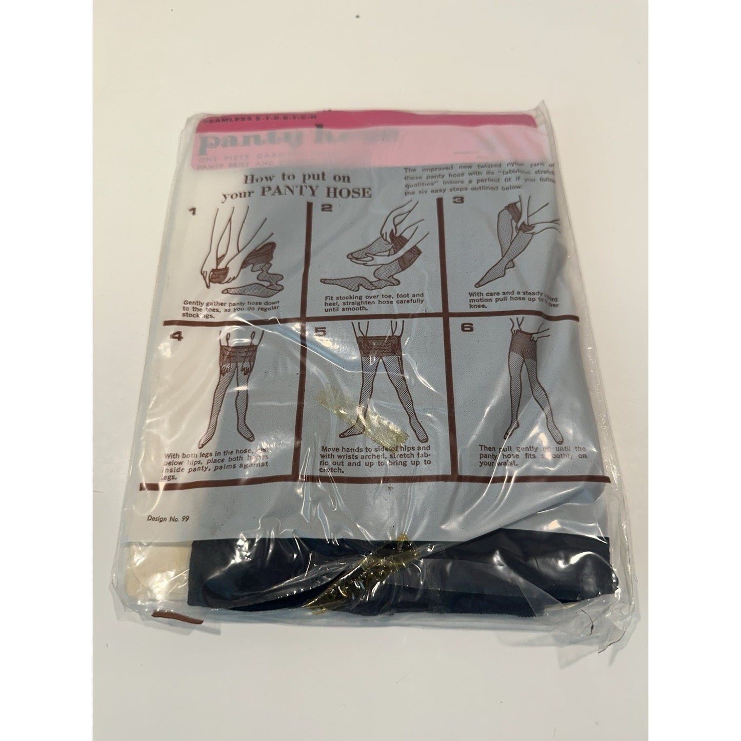 VINTAGE *NEW* Lis-Mar-Hosiery-Miracle Stretch-Navy-Sz 5"-5"8 - 1 Pack