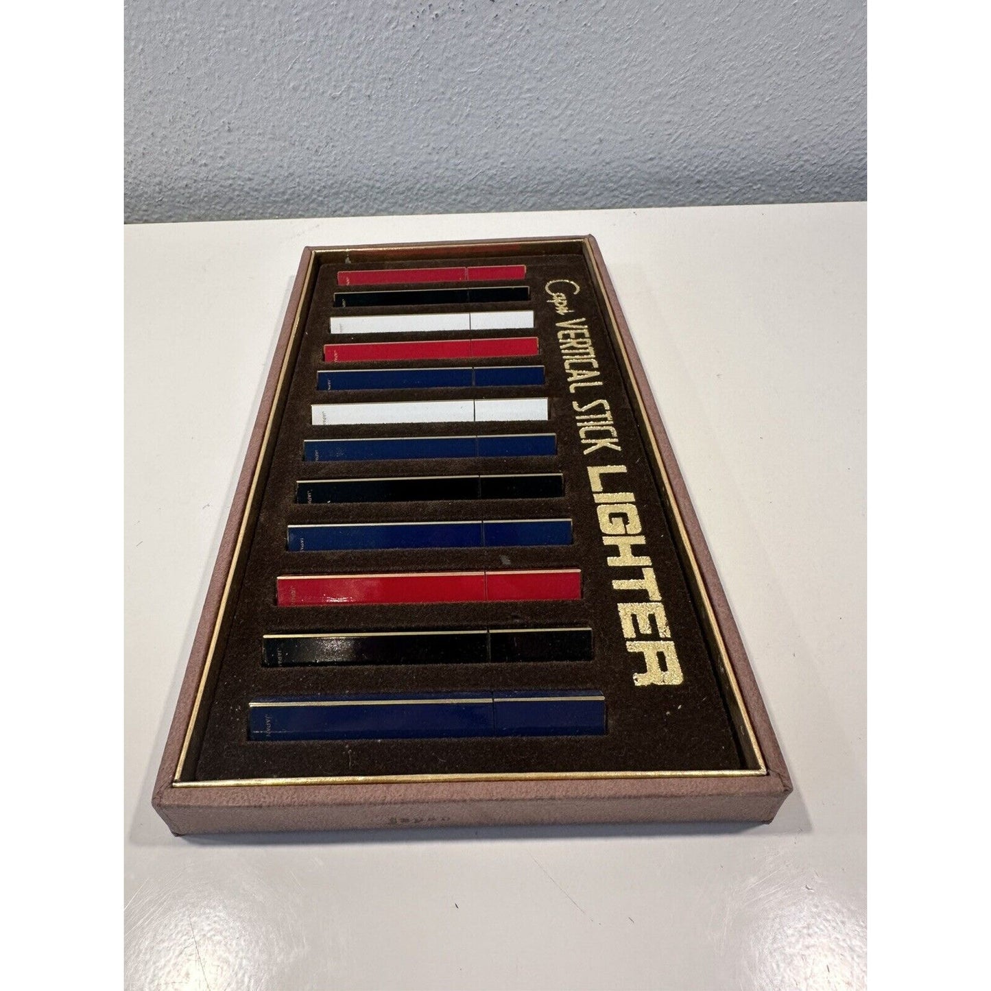VINTAGE *NEW* Capri Vertical Stick Lighter Complete Set