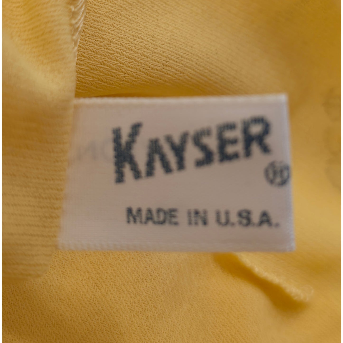 VINTAGE *NEW* 1960's Kayser Women's Yellow Lace Trim Long Slip Size M