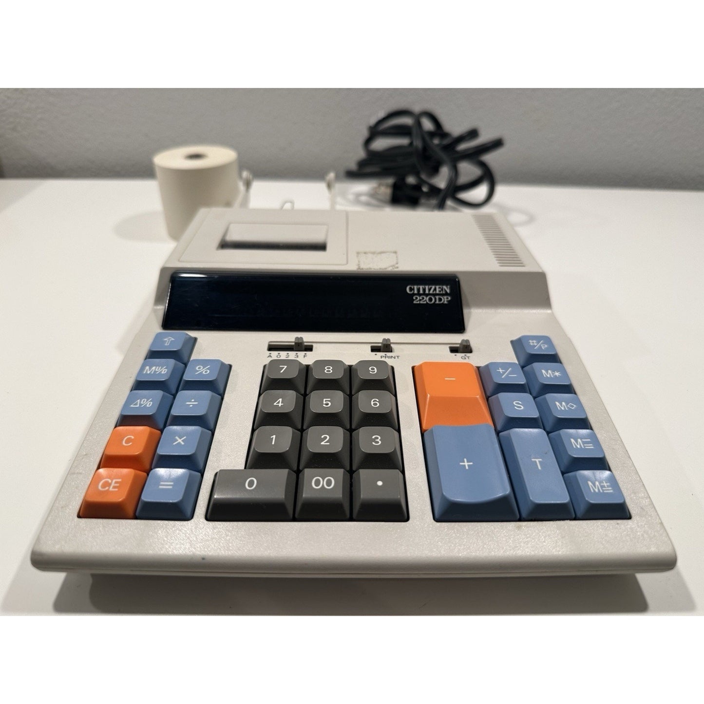 Needs Lovin' - VINTAGE 1980's Citizen 220DP Electronic Printing Calculator