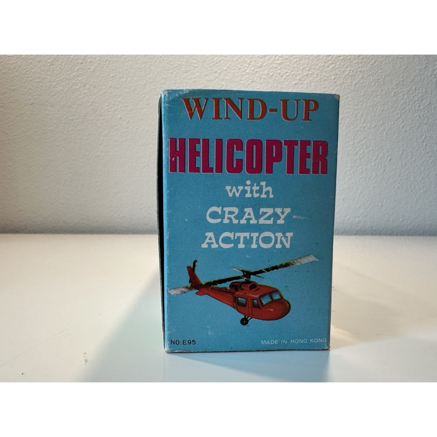 VINTAGE *NEW* 1960'S Wind Up Helicopter Plastic Toy HONG KONG