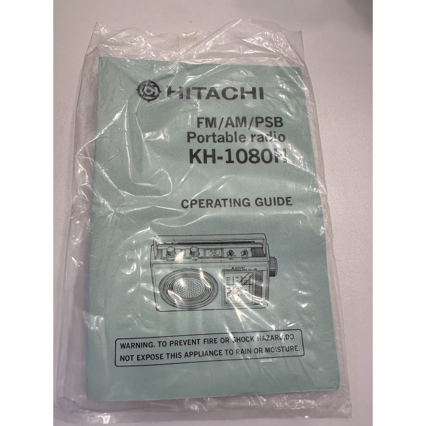 VINTAGE *NEW* 1980's Hitachi KH-1080H AM/FM/PSB 3-Band Portable Radio