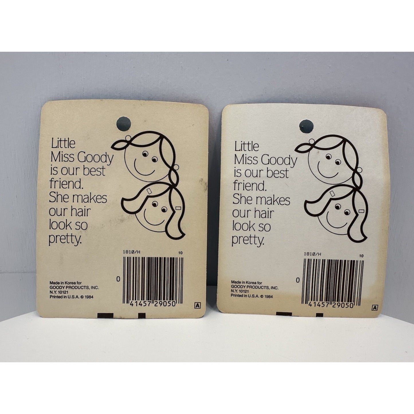 VINTAGE *NEW* 1984 Little Miss Goody 1810 Me & My Ponytailers Hair Clips 2 Packs