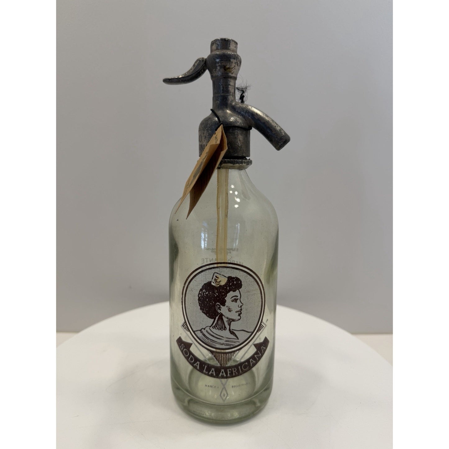 VINTAGE *PRISTINE* Art Thang Soda 'La Africana Decanter Argentina