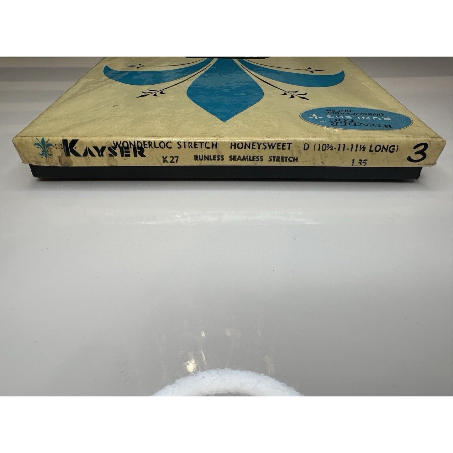 VINTAGE *NEW* Kayser Hosiery-Seamless-Debonair-Sz10.5L X 6