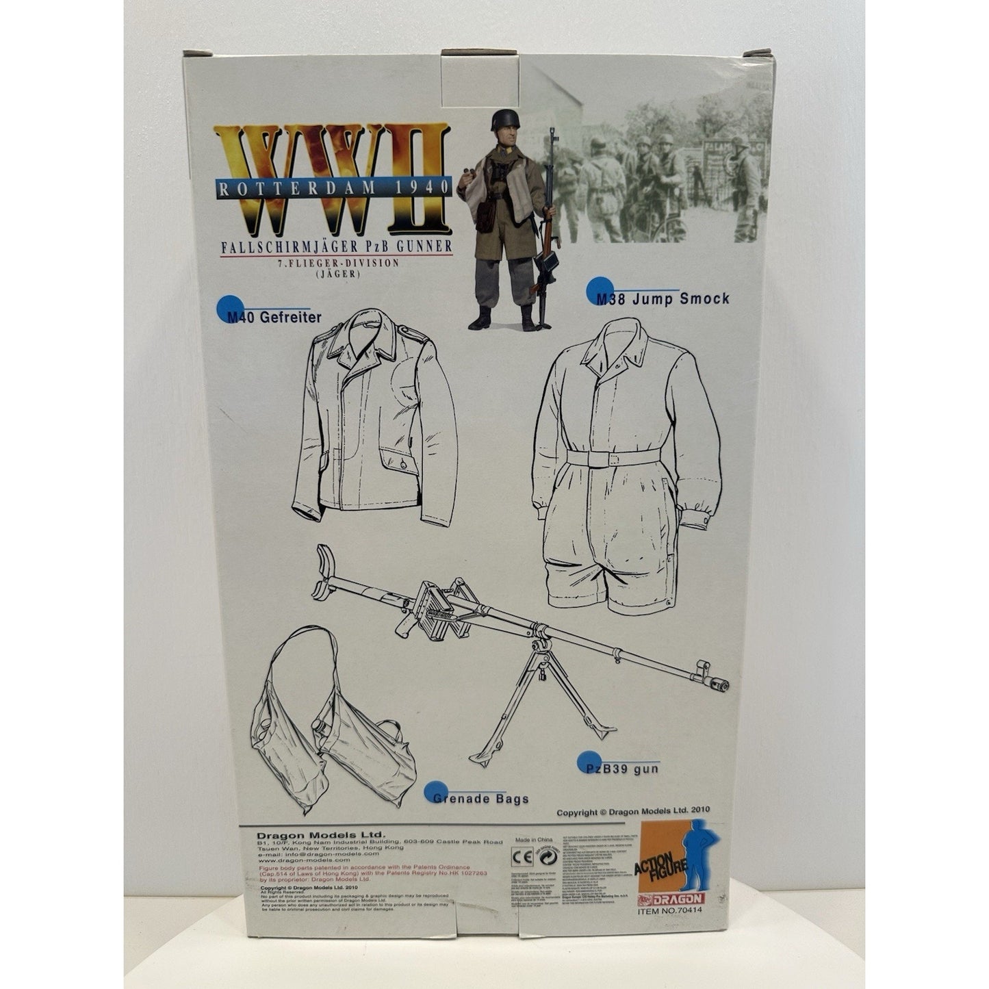 VINTAGE *NEW* Dragon WWII "Baldur Schnell" Rotterdam 1940 Action Figure