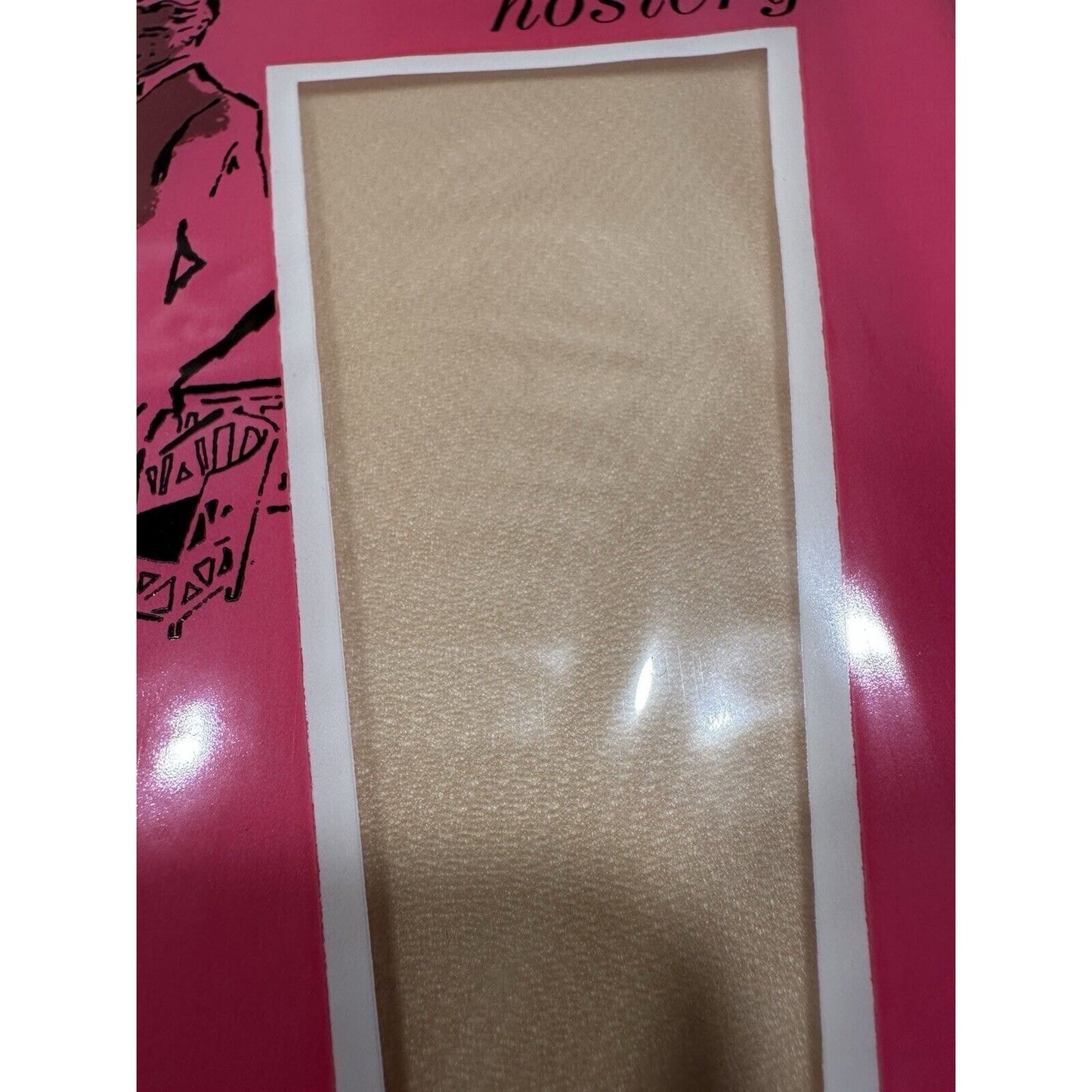 VINTAGE *NEW* Kayser Hosiery Seamless-Clear Beige Sz10 X 6