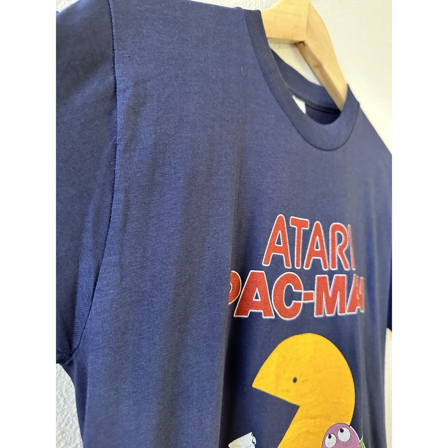 VINTAGE *NEW* 1980's Atari Graphic Pac-Man Promo T-Shirt Kid M 10-12