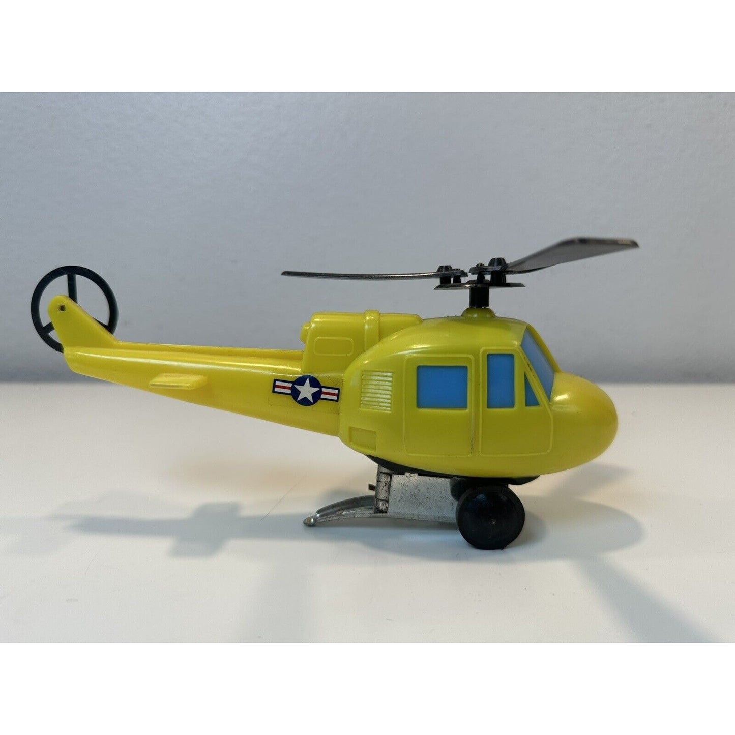 VINTAGE *NEW* 1960's Wind up Helicopter Plastic Toy Hong Kong