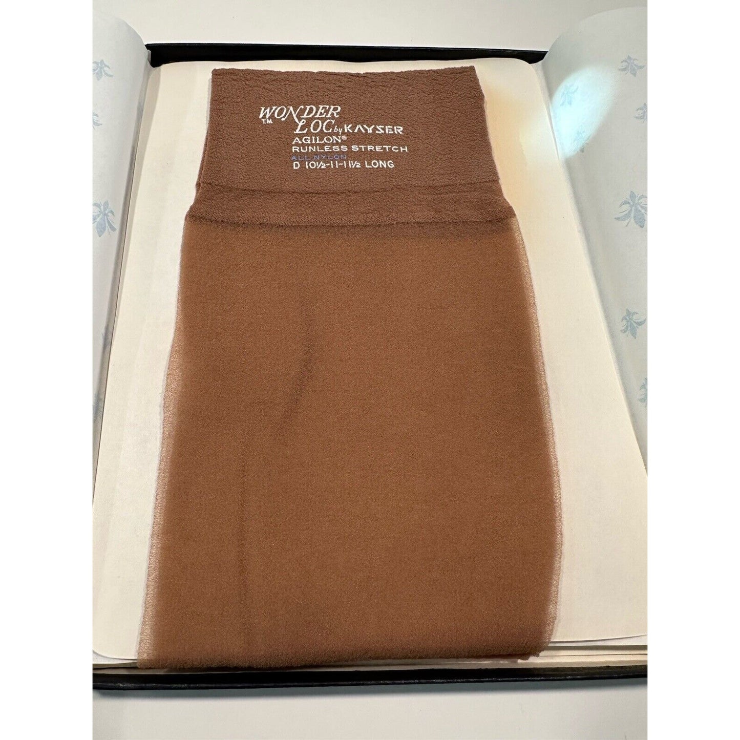 VINTAGE *NEW* Kayser Hose-Wonderloc Stretch-Honeysweet-Seamless-Sz10.5/11L D 3pk