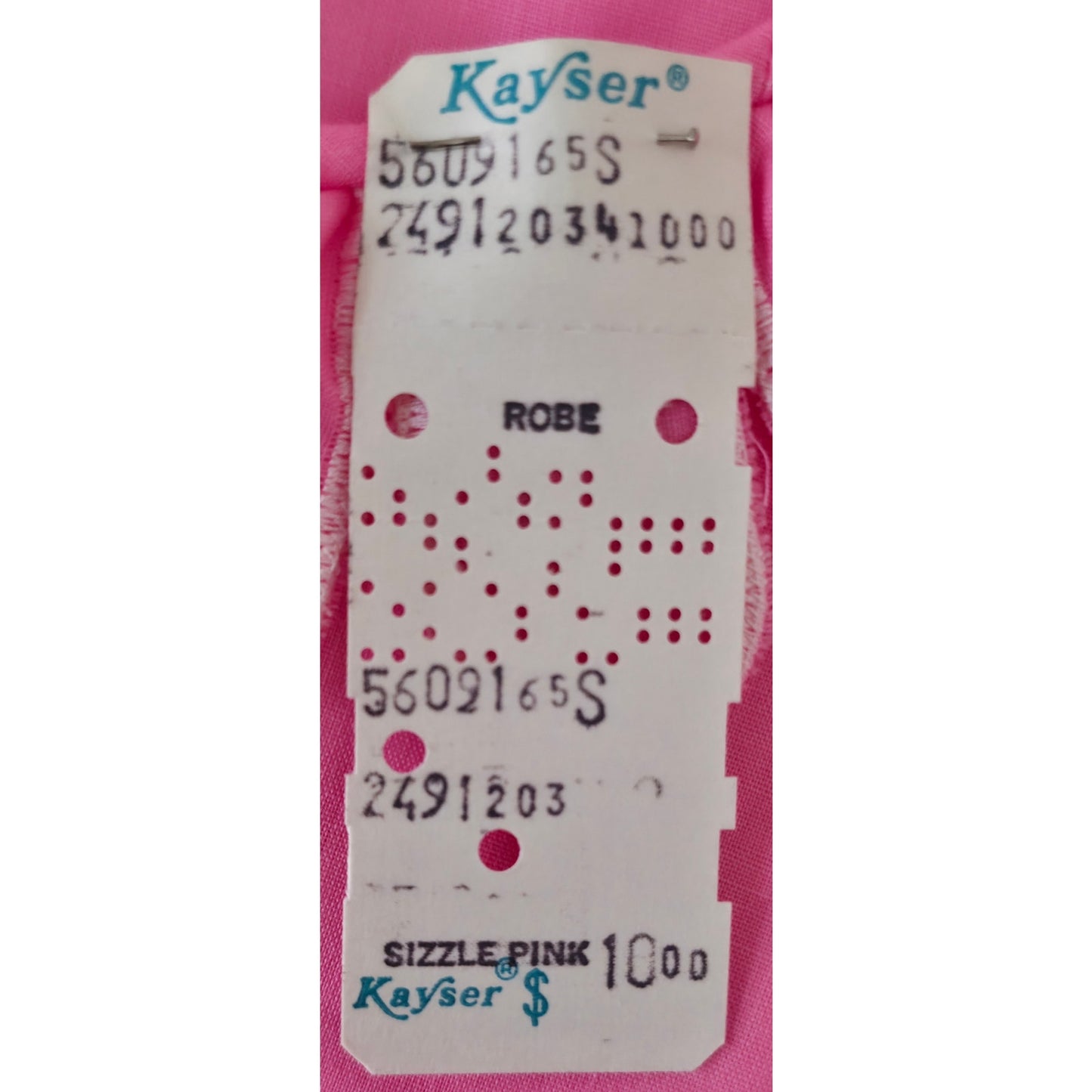 VINTAGE *NEW* 1960's Kayser Women's Hot Pink Button Down Dress Size S