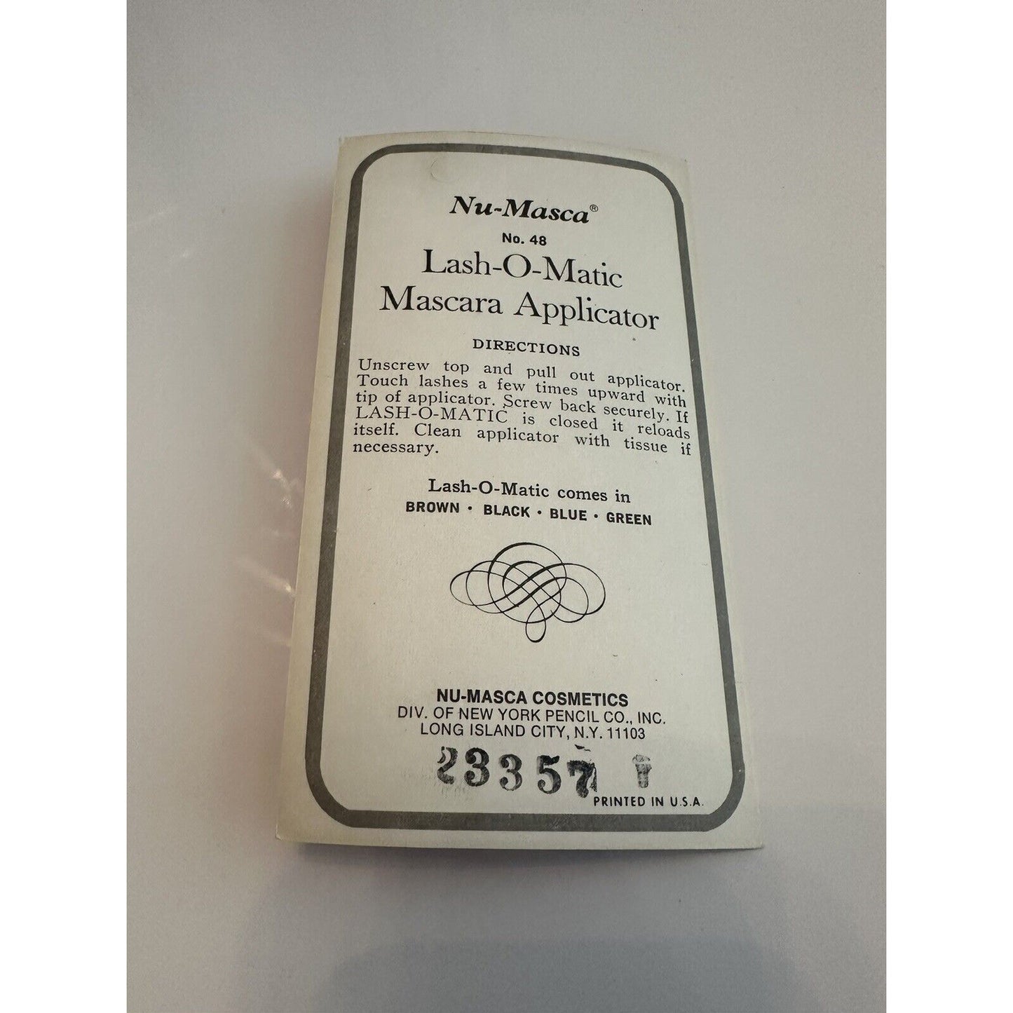 VINTAGE *NEW* Nu-Masca Lash 'O Matic Mascara Applicator Brown