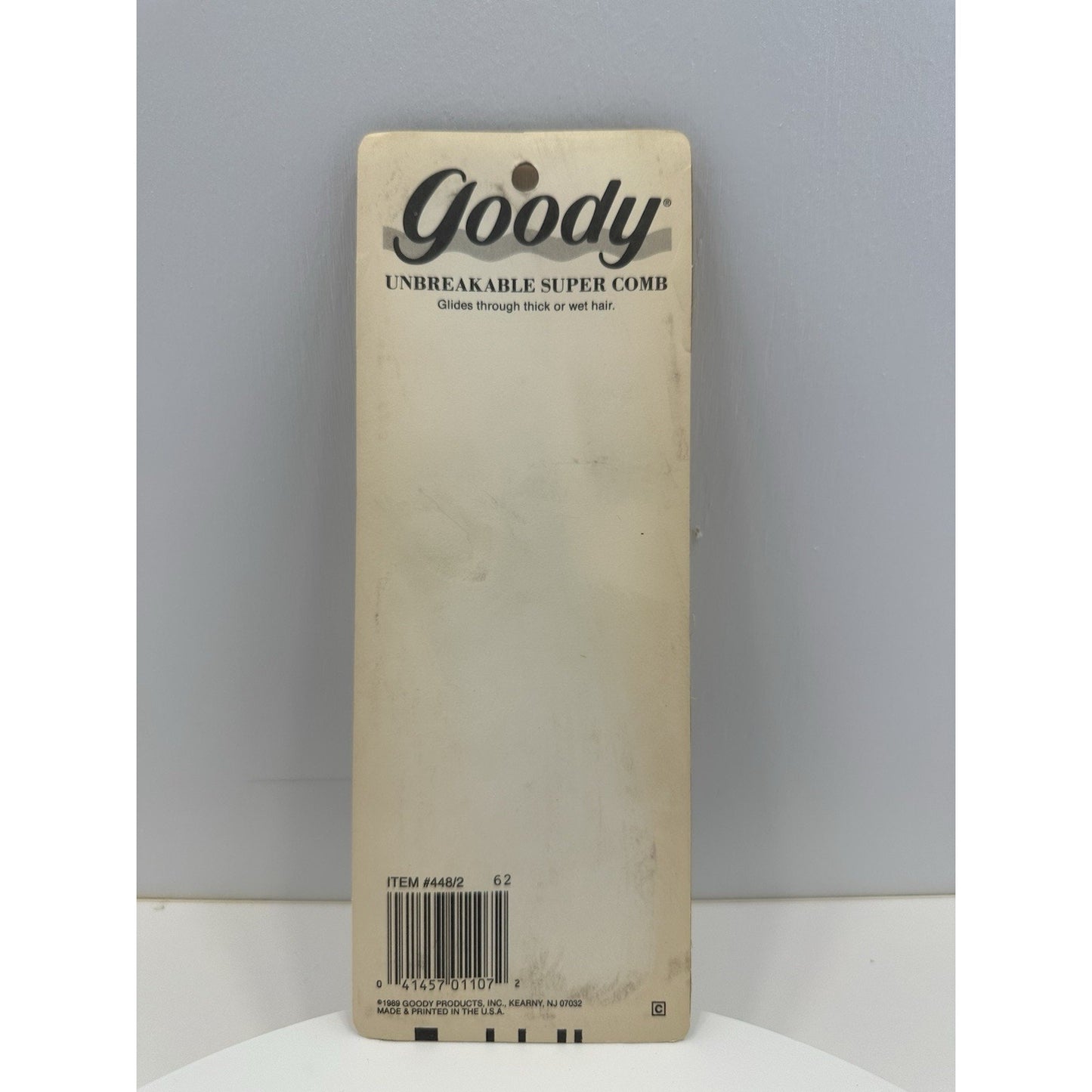 VINTAGE *NEW* 1989 Goody Unbreakable Super Comb Black #448/2 USA