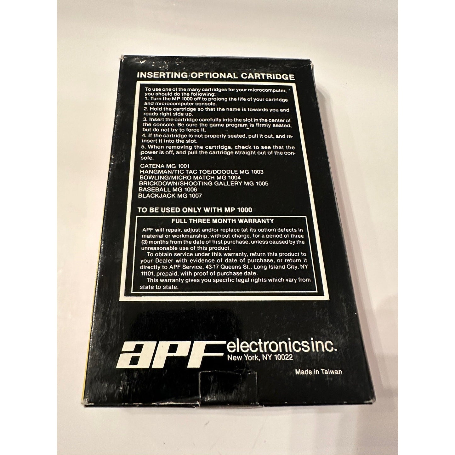VINTAGE *NEW* 1978 APF MP1000 Brickdown/Shooting Gallery Game