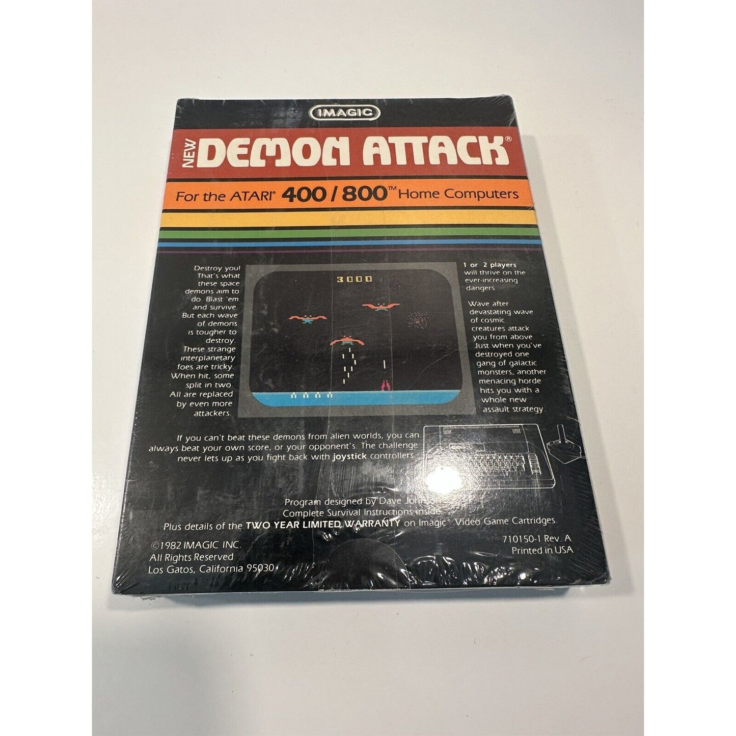 VINTAGE *NEW* Demon Attack Atari 400/800 Video Game imagic