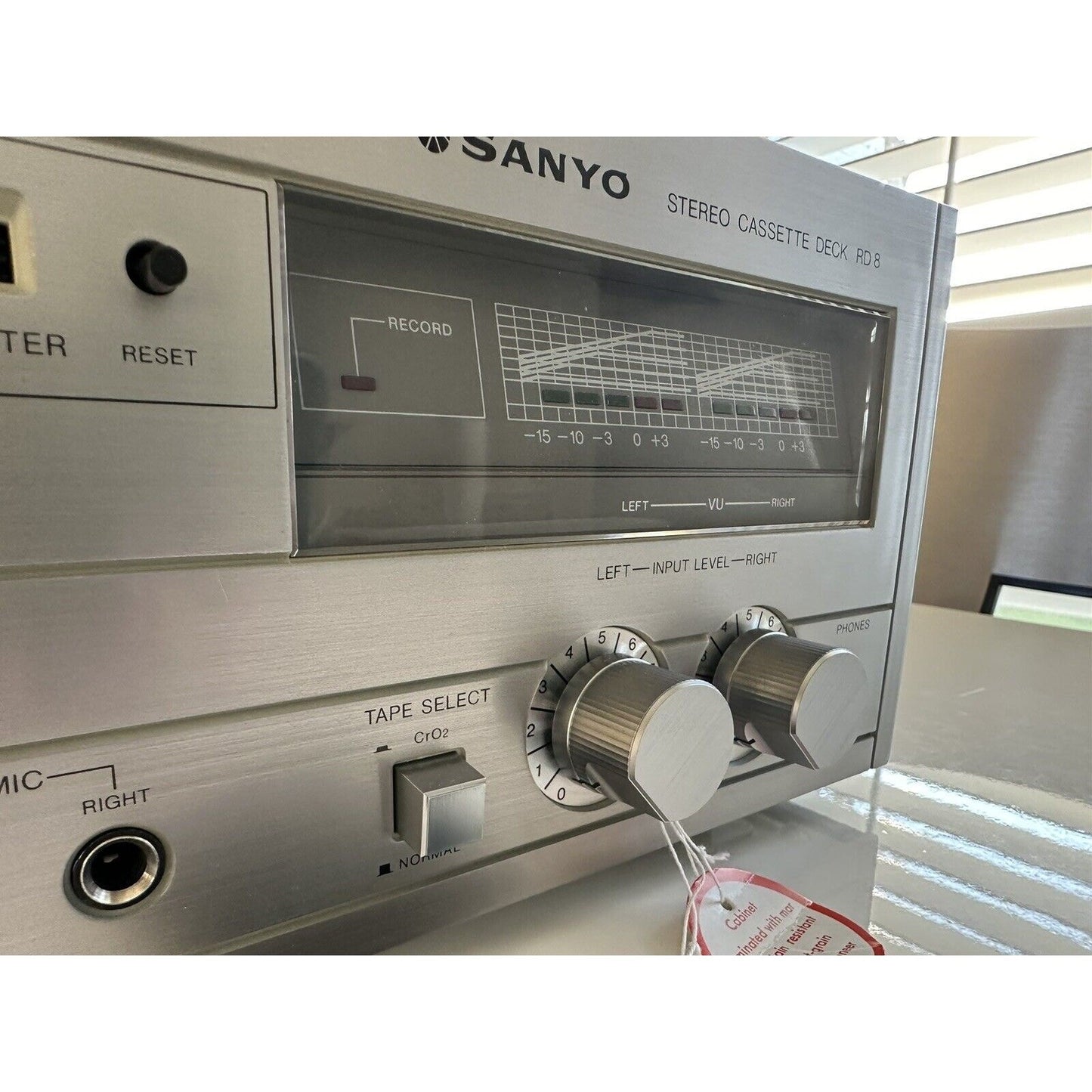 VINTAGE *NEW* Sanyo Model RD-8 Simulated Wood Stereo Cassette Deck