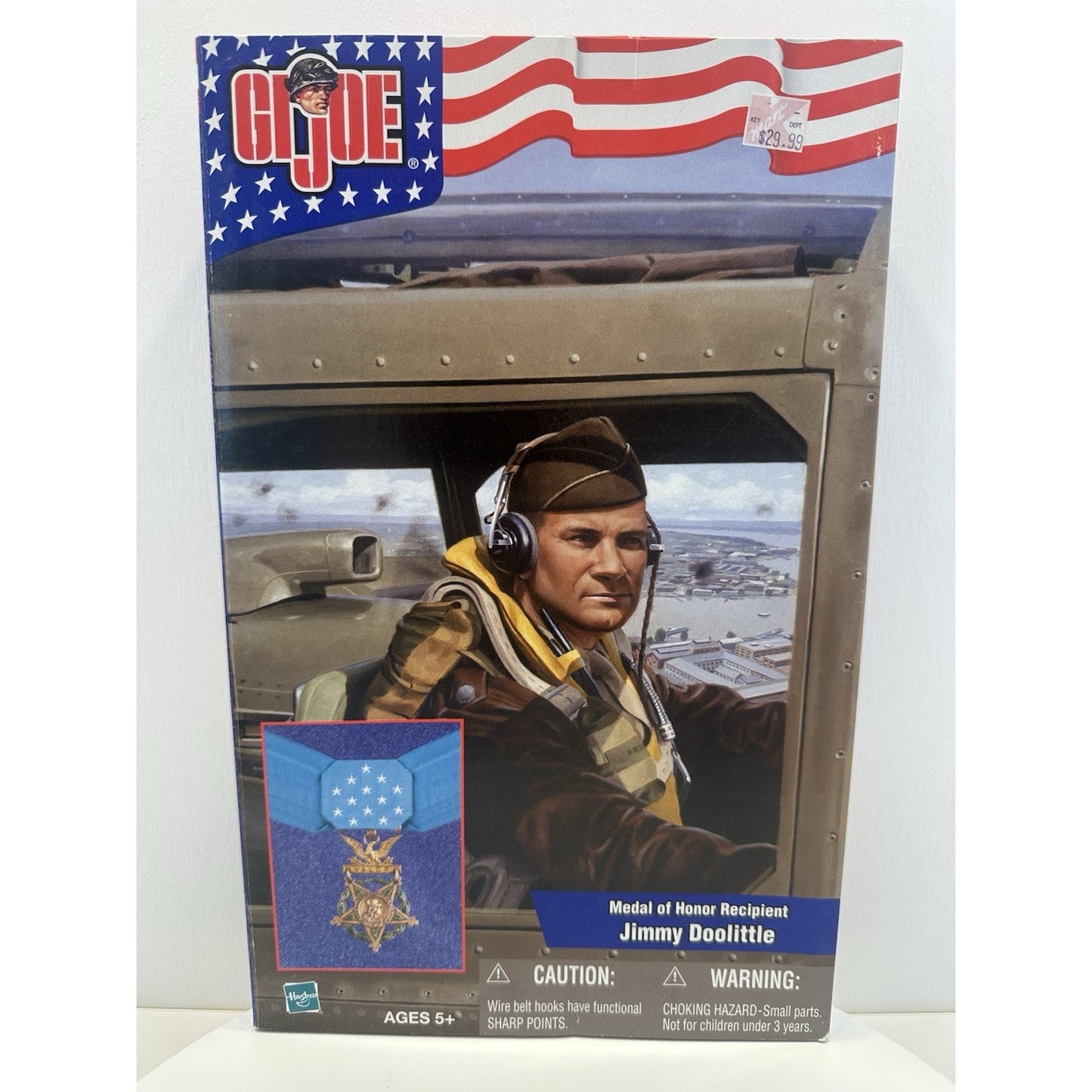 VINTAGE 2001 GI Joe Jimmy Doolittle Medal of Honor Recipient 12" Action Figure