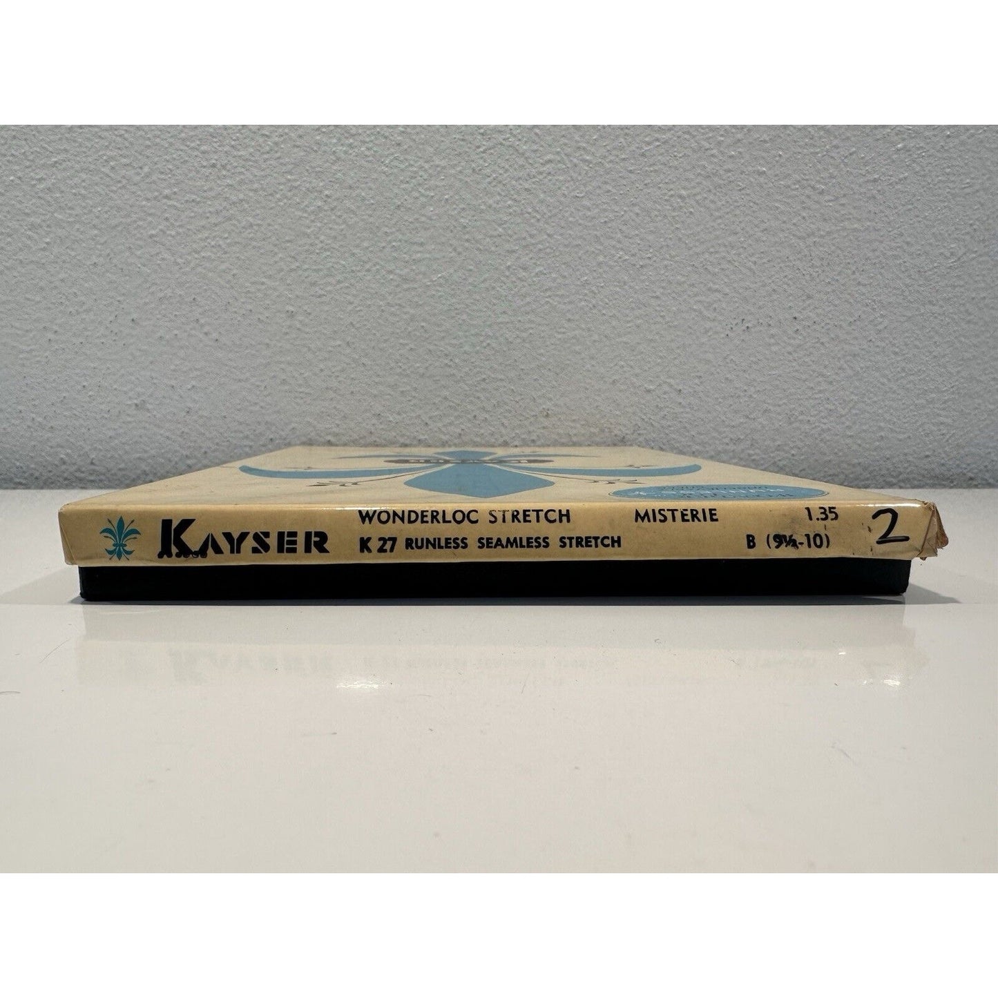 VINTAGE *NEW* Kayser Hosiery-Wonderloc Stretch-Misterie-Seamless-9.5/10 B X 2