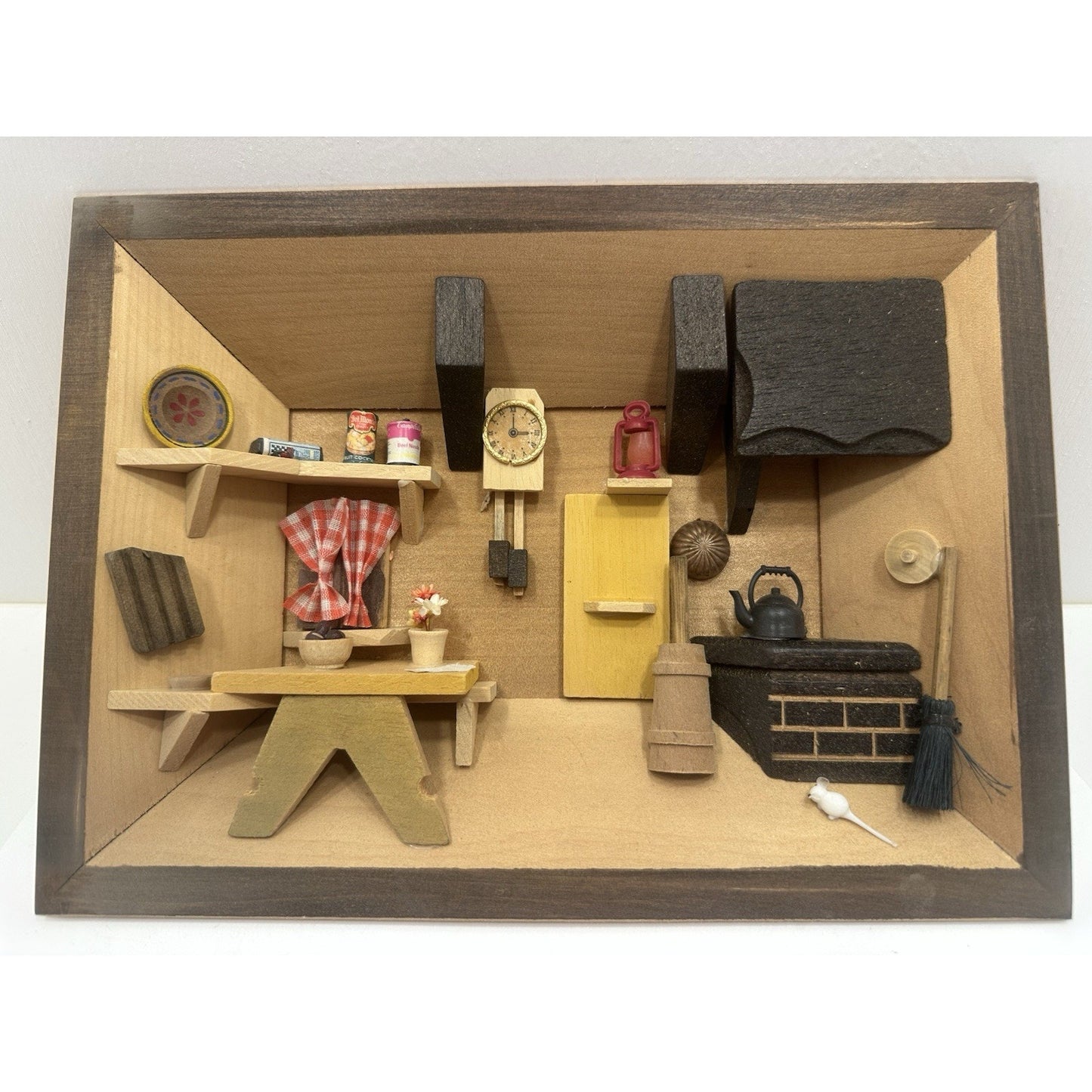 VINTAGE "NEW" 1974 Enesco Small World Colonial Kitchen Wall Plaques