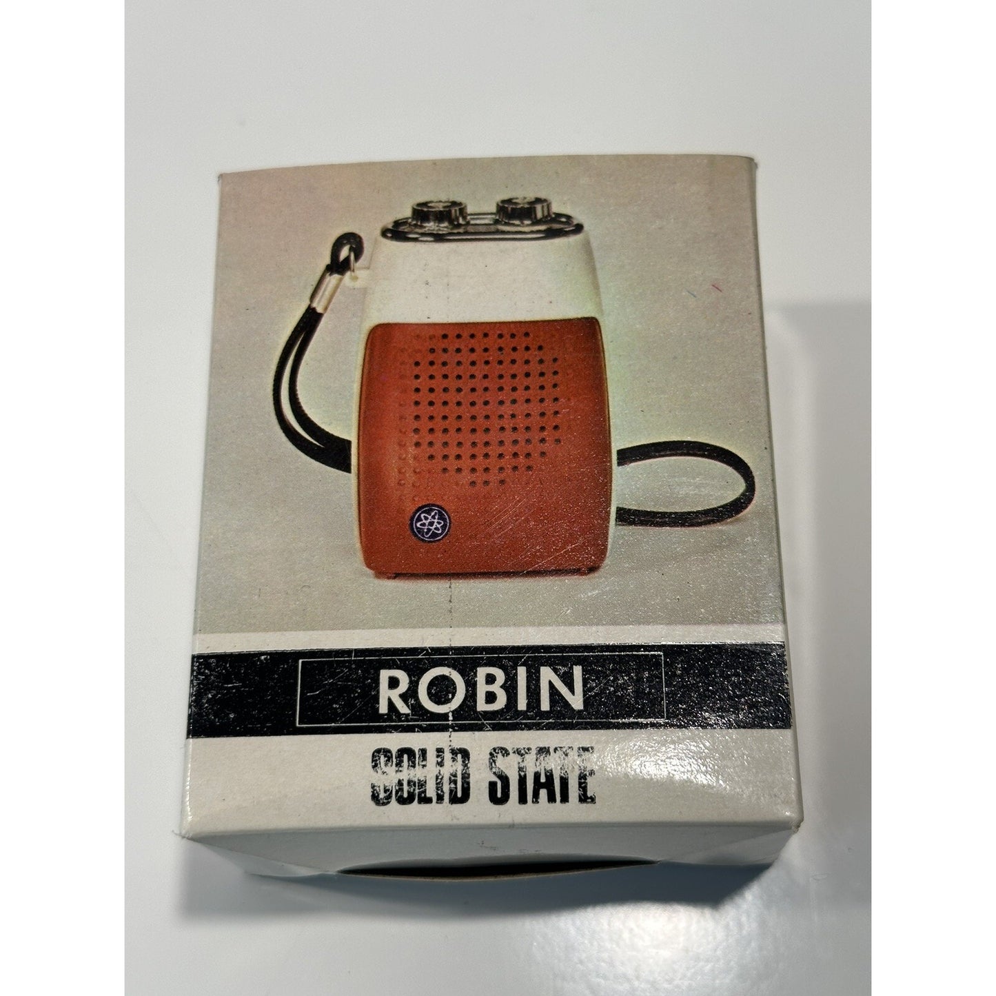 VINTAGE *NEW* 1970's ROBIN AIE-741 Solid State Micro Transistor Radio-Pur/Blk