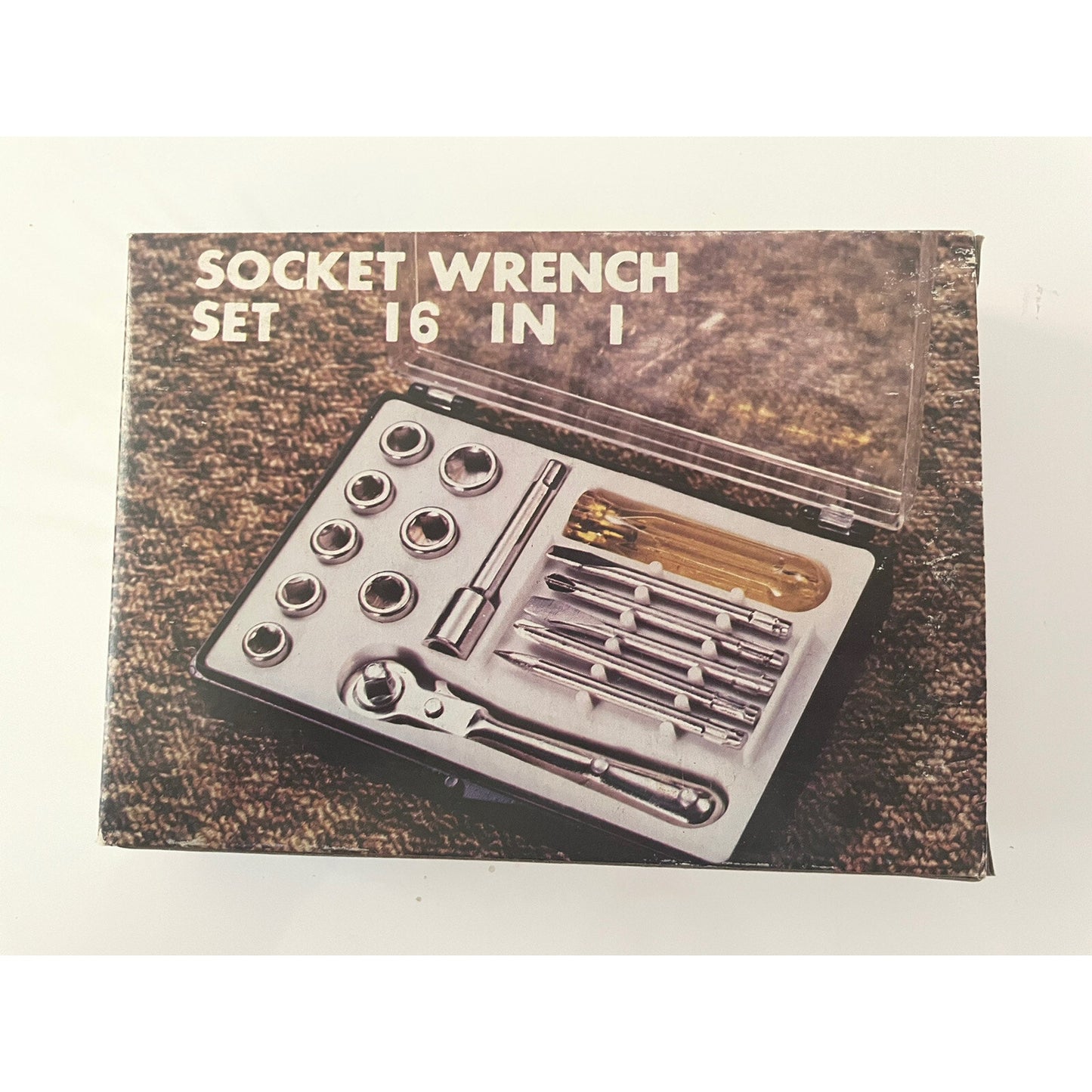 VINTAGE *NEW* 1970's CW Socket Wrench Set 16 in 1