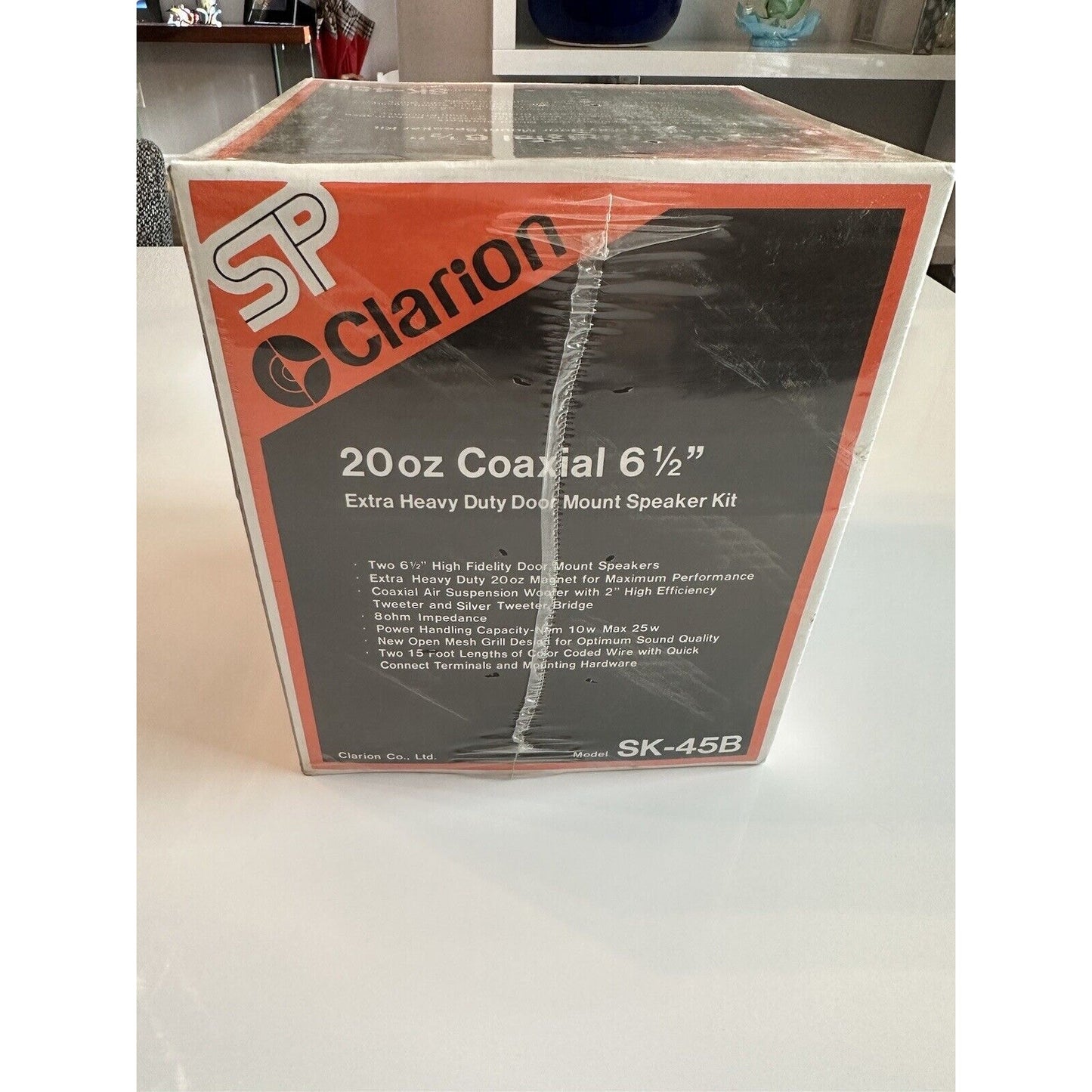 VINTAGE *NEW* Clarion SK-45B 20oz Coaxial 6.5 Door Mount Speaker Kit