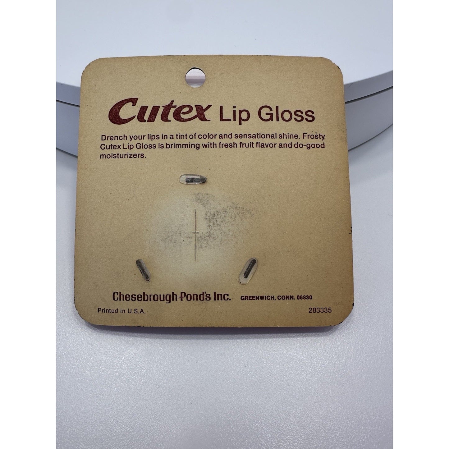VINTAGE *NEW* 1970's Cutex Fresh Grape Frosty Flavored Lip Gloss on Card
