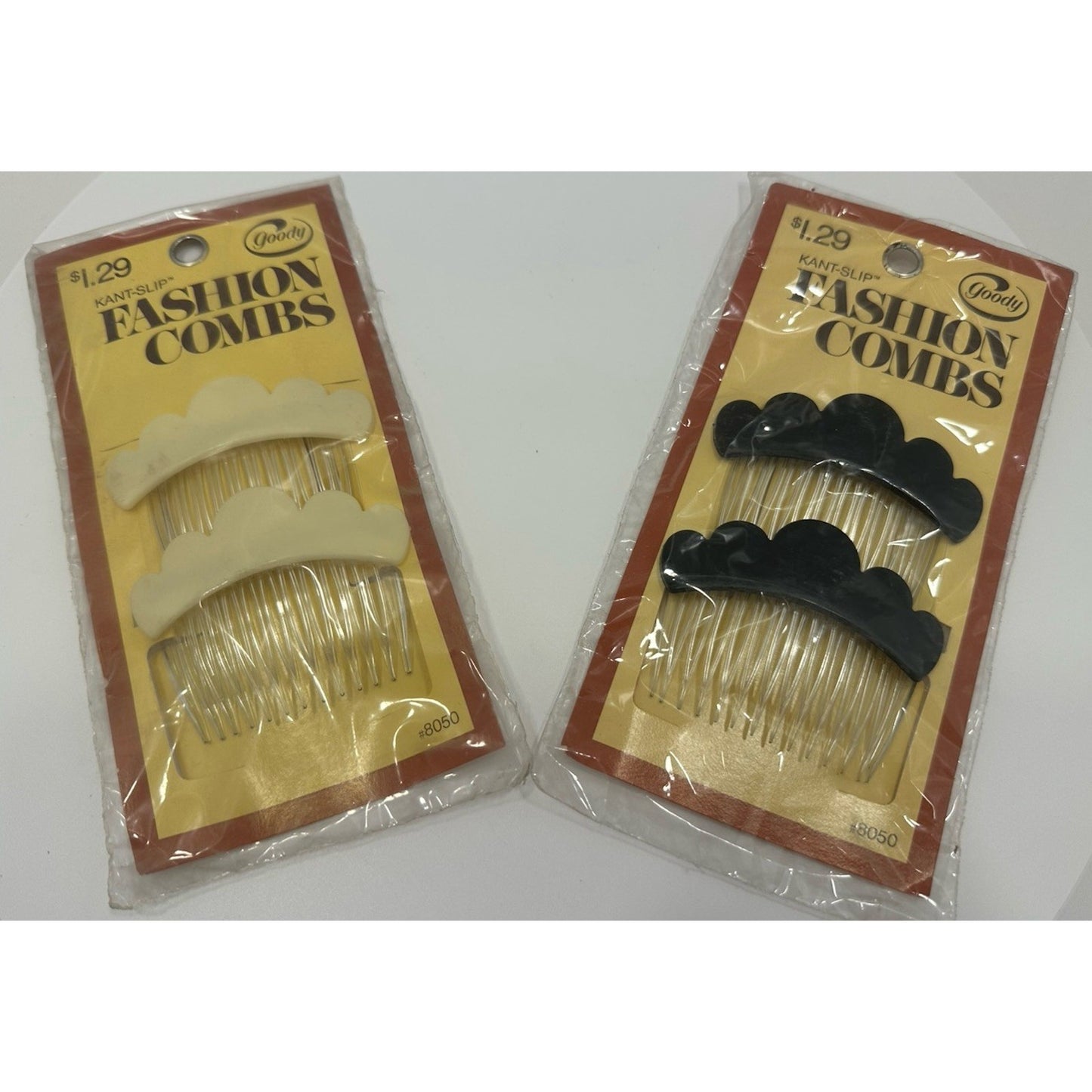VINTAGE *NEW* 1975 Goody Kant-Slip Fashion Combs Combo Set USA