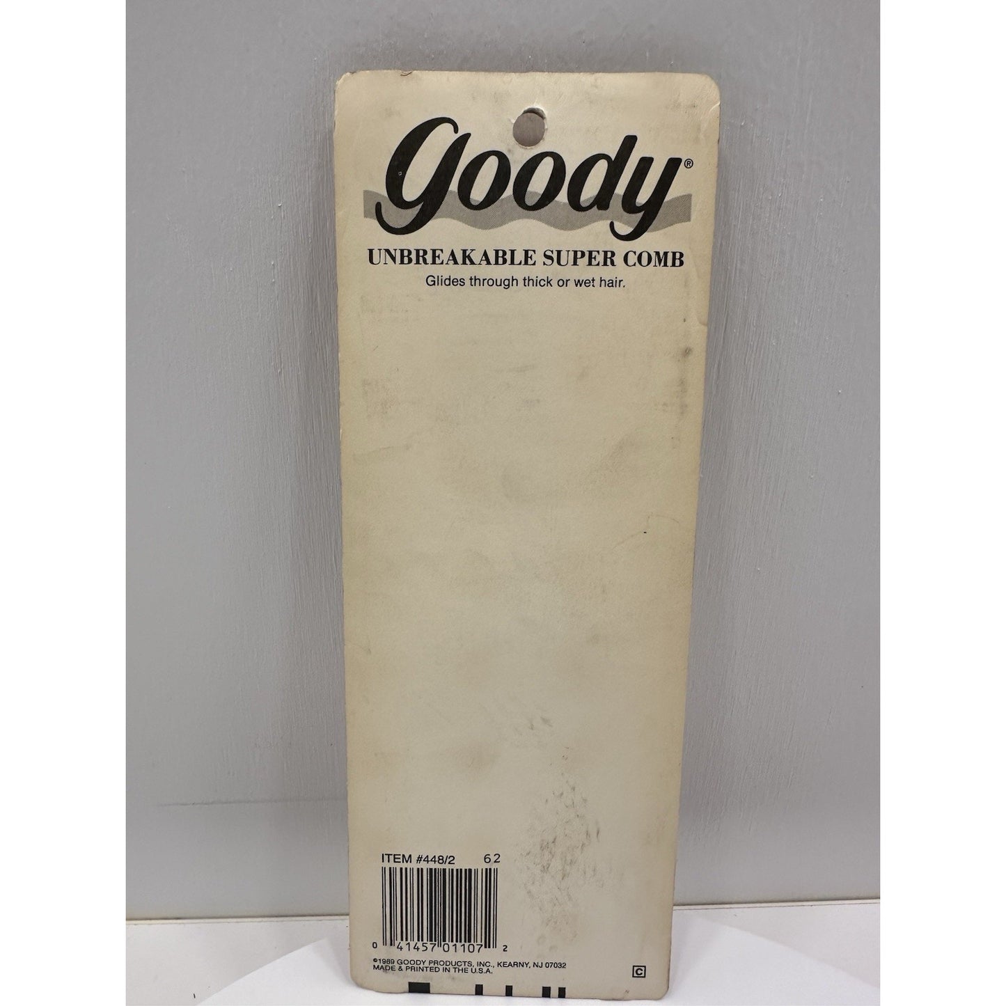 VINTAGE *NEW* 1989 Goody Unbreakable Super Comb Pink #448/2 USA
