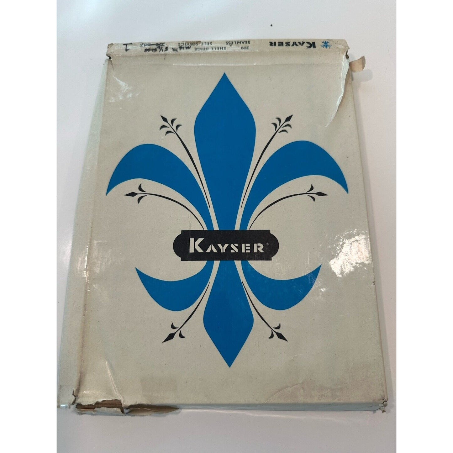 VINTAGE *NEW* Kayser Hosiery-Seamless-Shell Beige - Mid Sz8.5M X 1