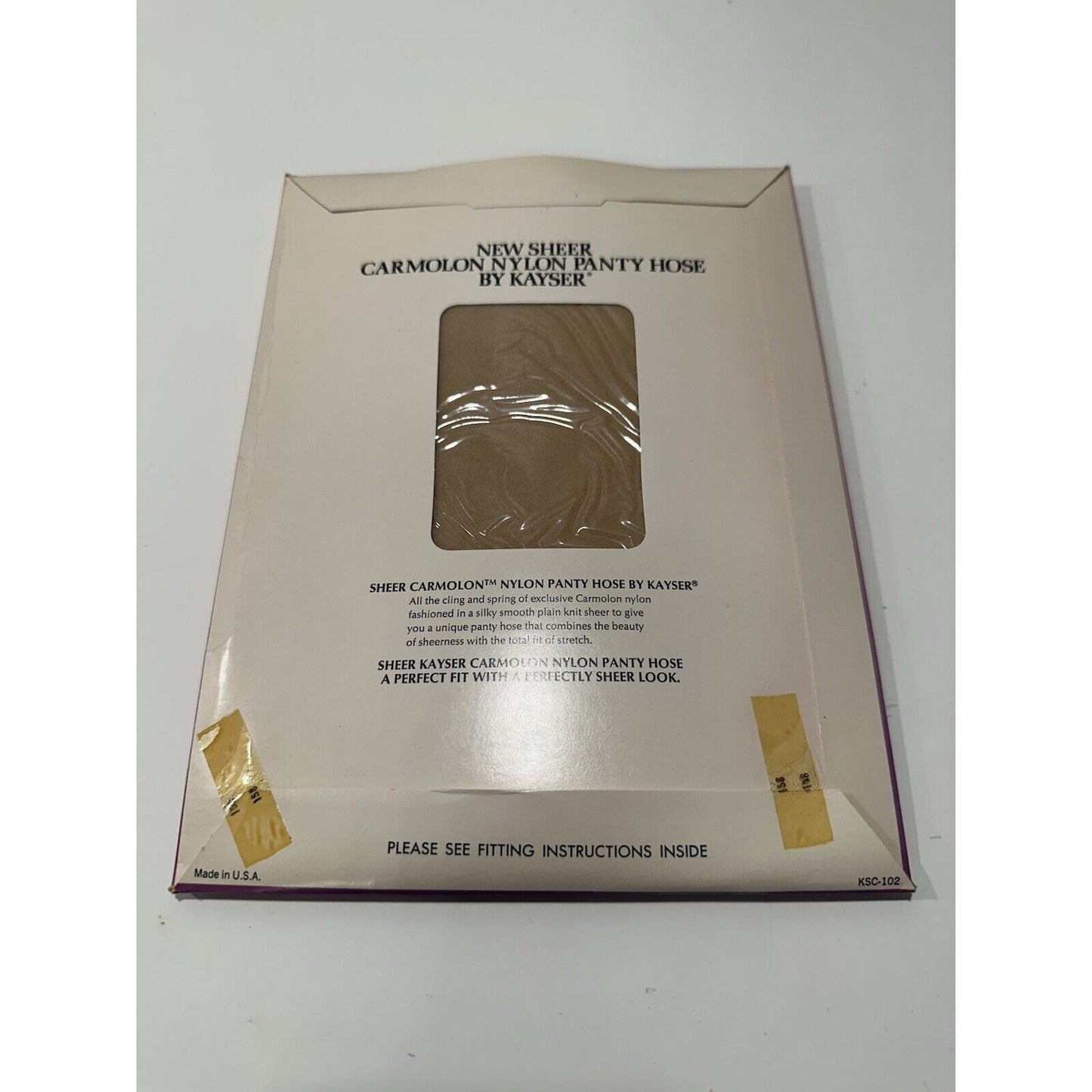 VINTAGE *NEW* 1950's Kayser Hosiery/Pantyhose-Sheer-Sandbar-3pair-One Size