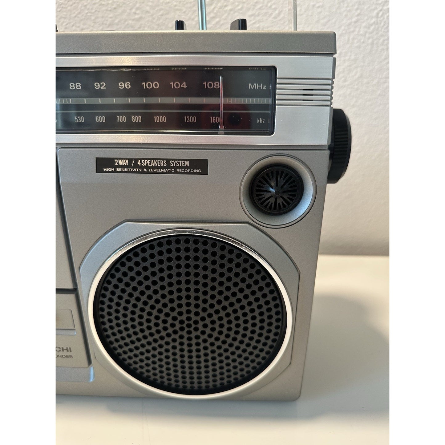 VINTAGE *NEW* 80's Hitachi TRK-7500H Boom Box Radio Cassette Recorder