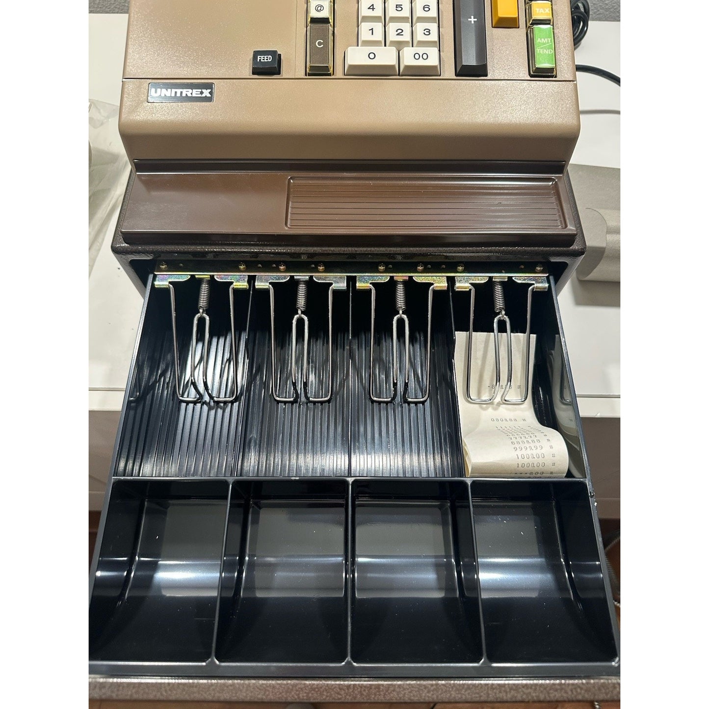 VINTAGE *NEW* Unitrex #R-202A Electronic Cash Register
