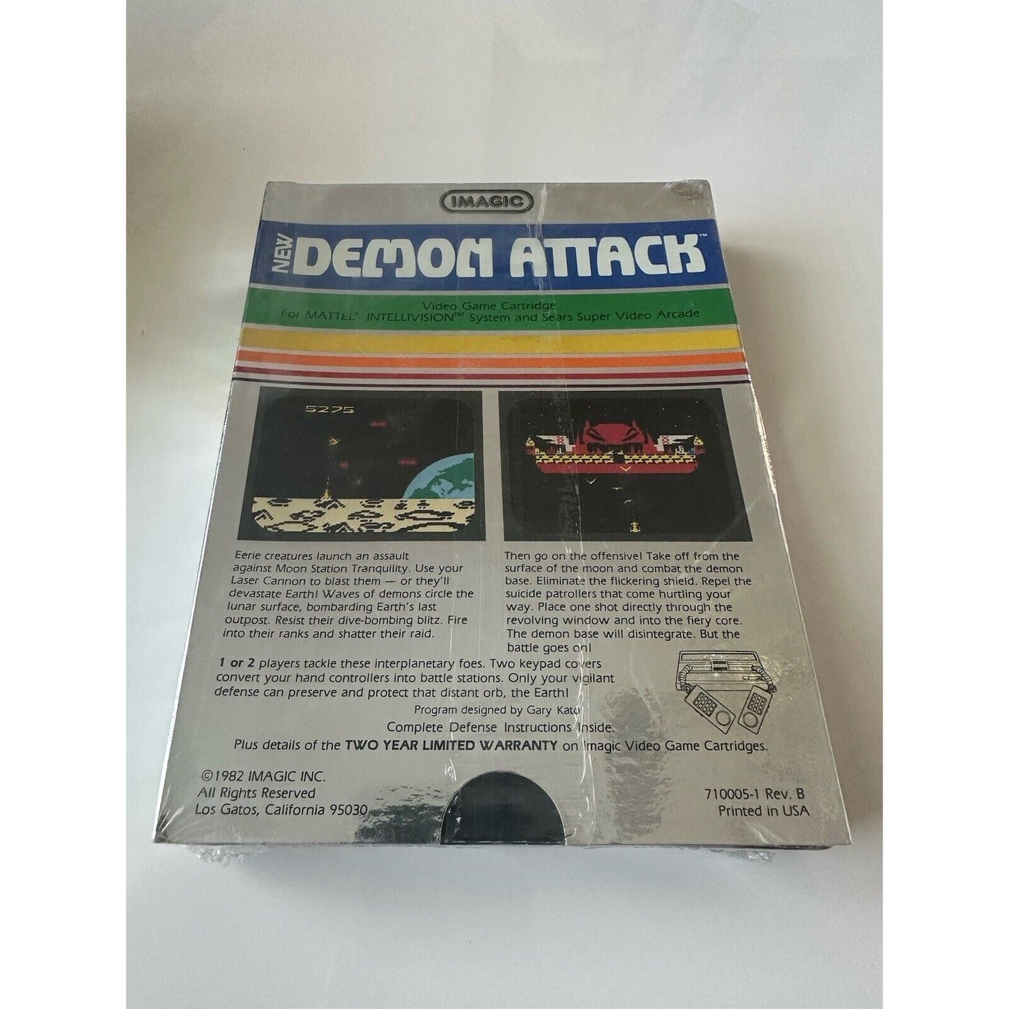 VINTAGE *NEW* IMAGIC Demon Attack Intellivision Factory Shrinkwrapped