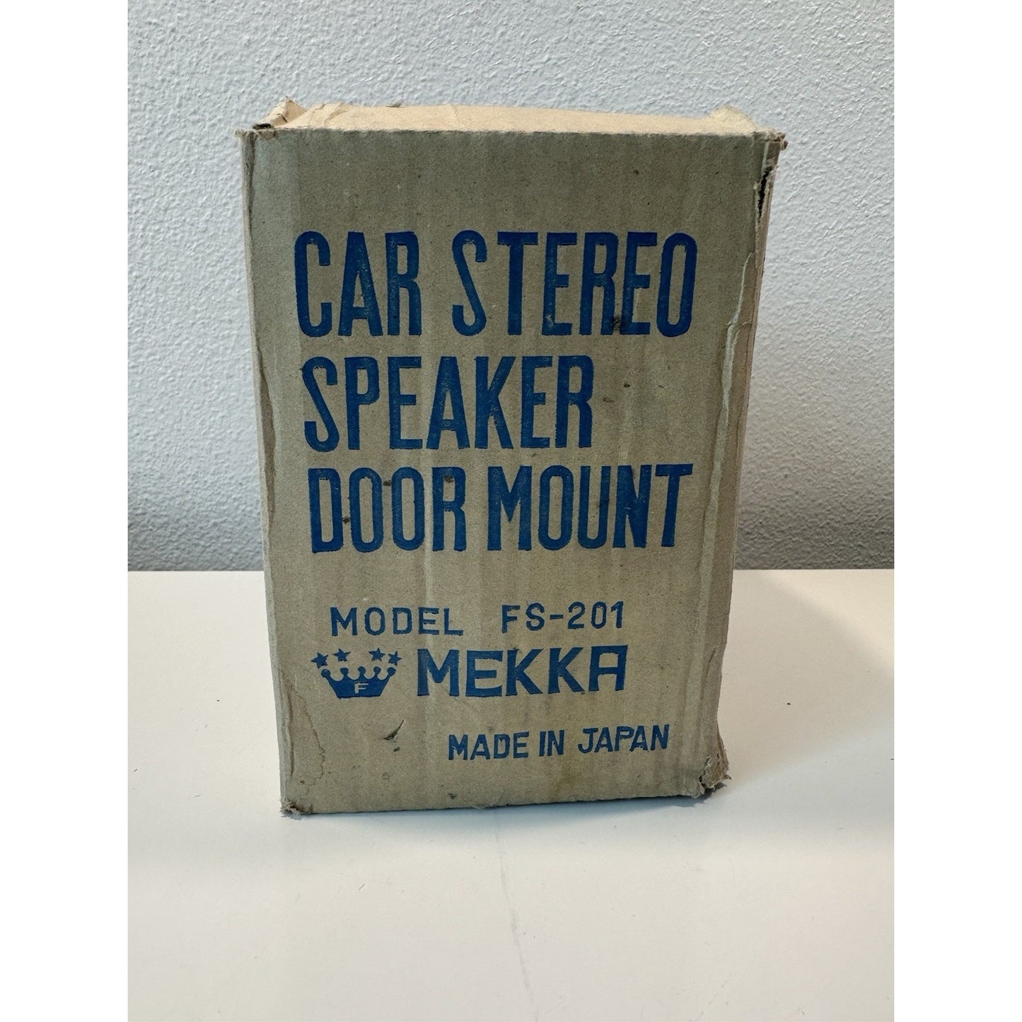 VINTAGE 1970's MEKKA FS-201 Car Stereo Door Mount Speakers 6.5" NOM 5W/8W Japan