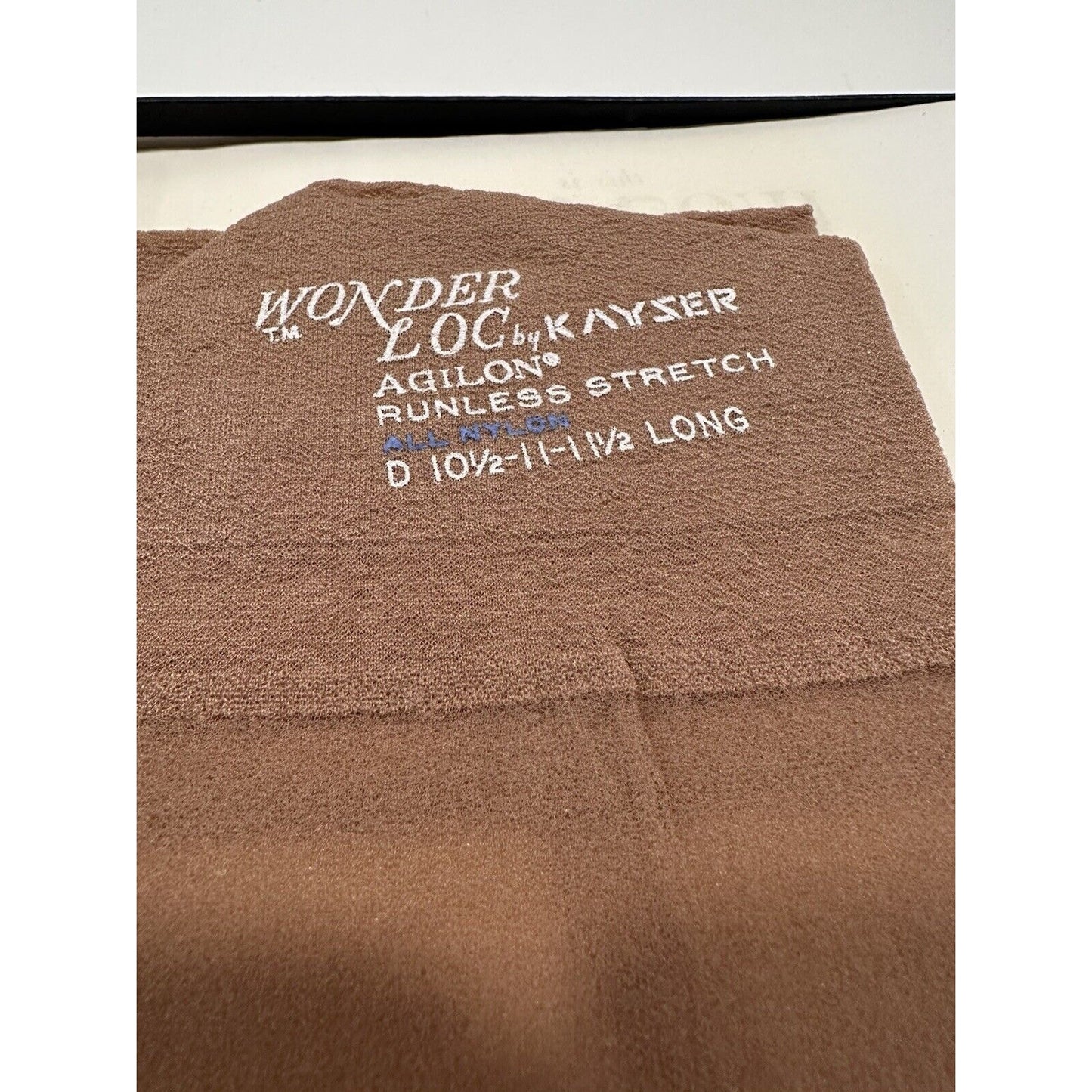 VINTAGE *NEW* Kayser Hosiery-Wonderloc Stretch-Debonair-Seamless-10.5-11.5L D X 3