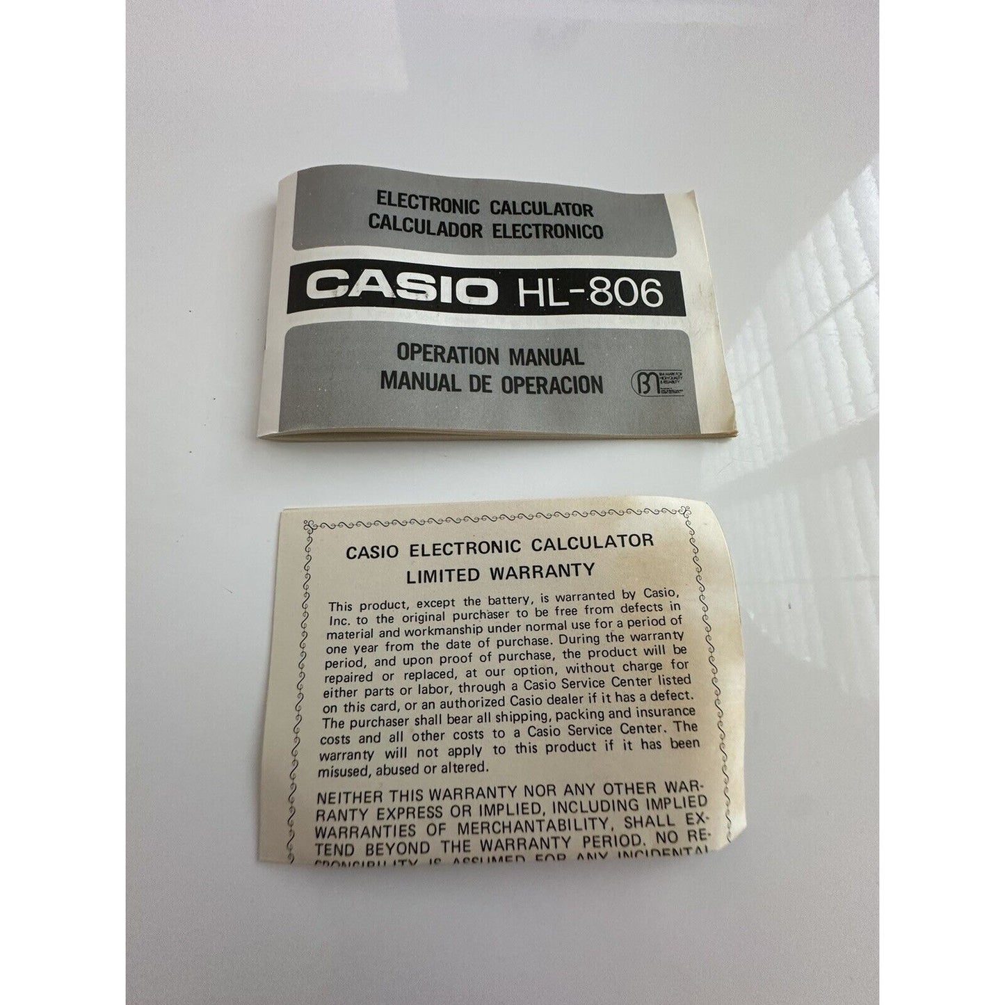 VINTAGE *NEW* Casio HL-806 Electronic LCD Calculator