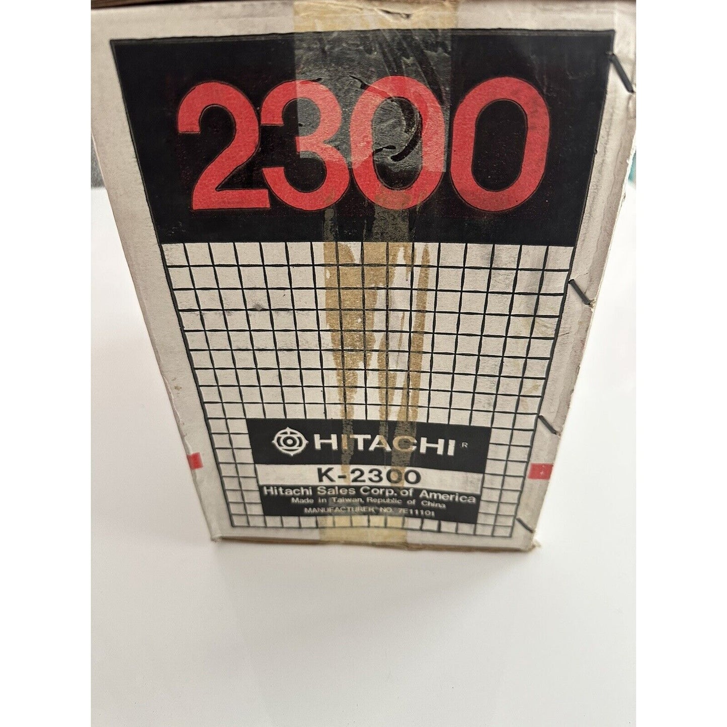 VINTAGE *NEW* 1980's Hitachi K2300 Solid State TV Receiver/Digital Clock