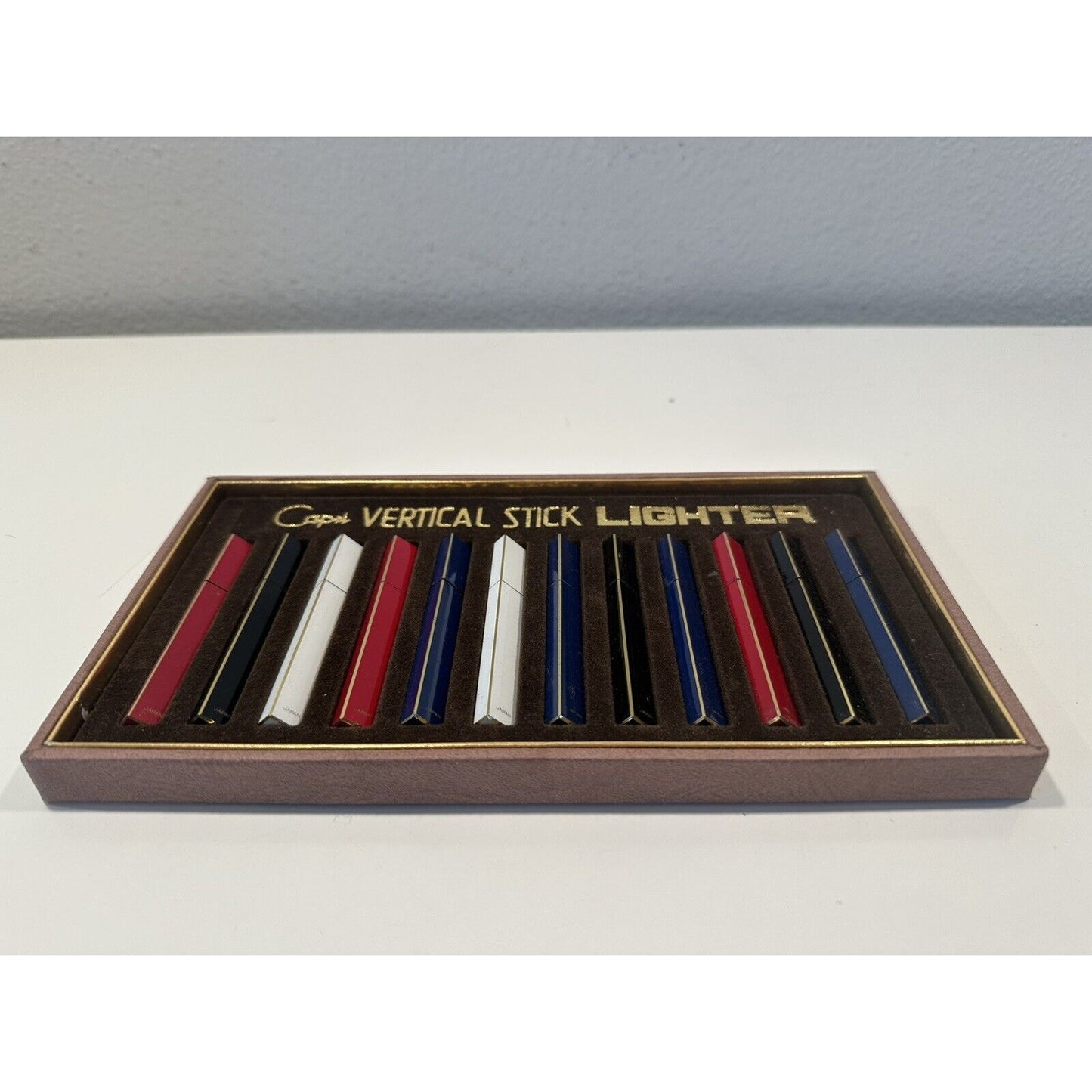 VINTAGE *NEW* Capri Vertical Stick Lighter Complete Set