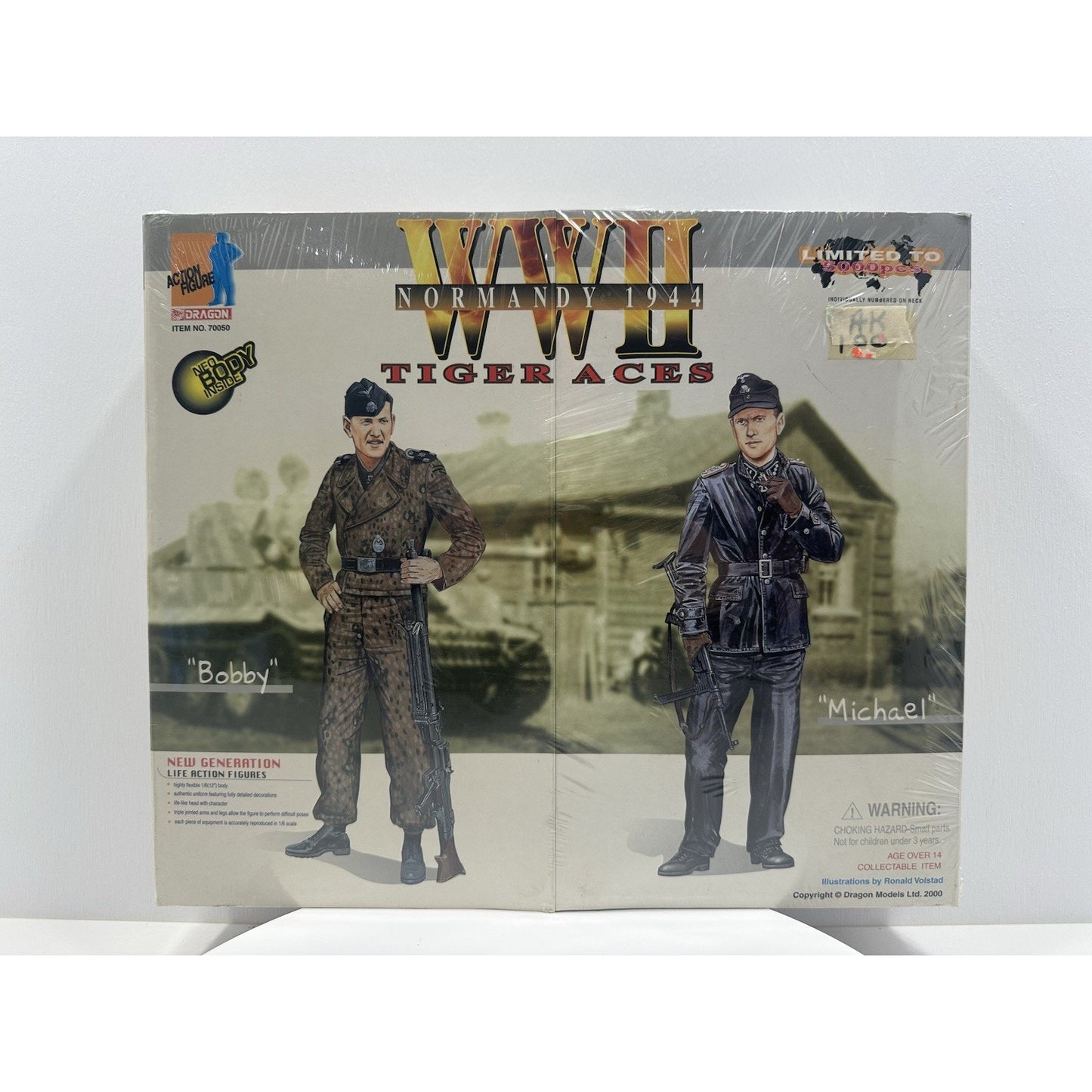 VINTAGE *NEW* Dragon WWII Normandy 1944 Tiger Aces Bobby/Michael 1/6 Figure Sealed