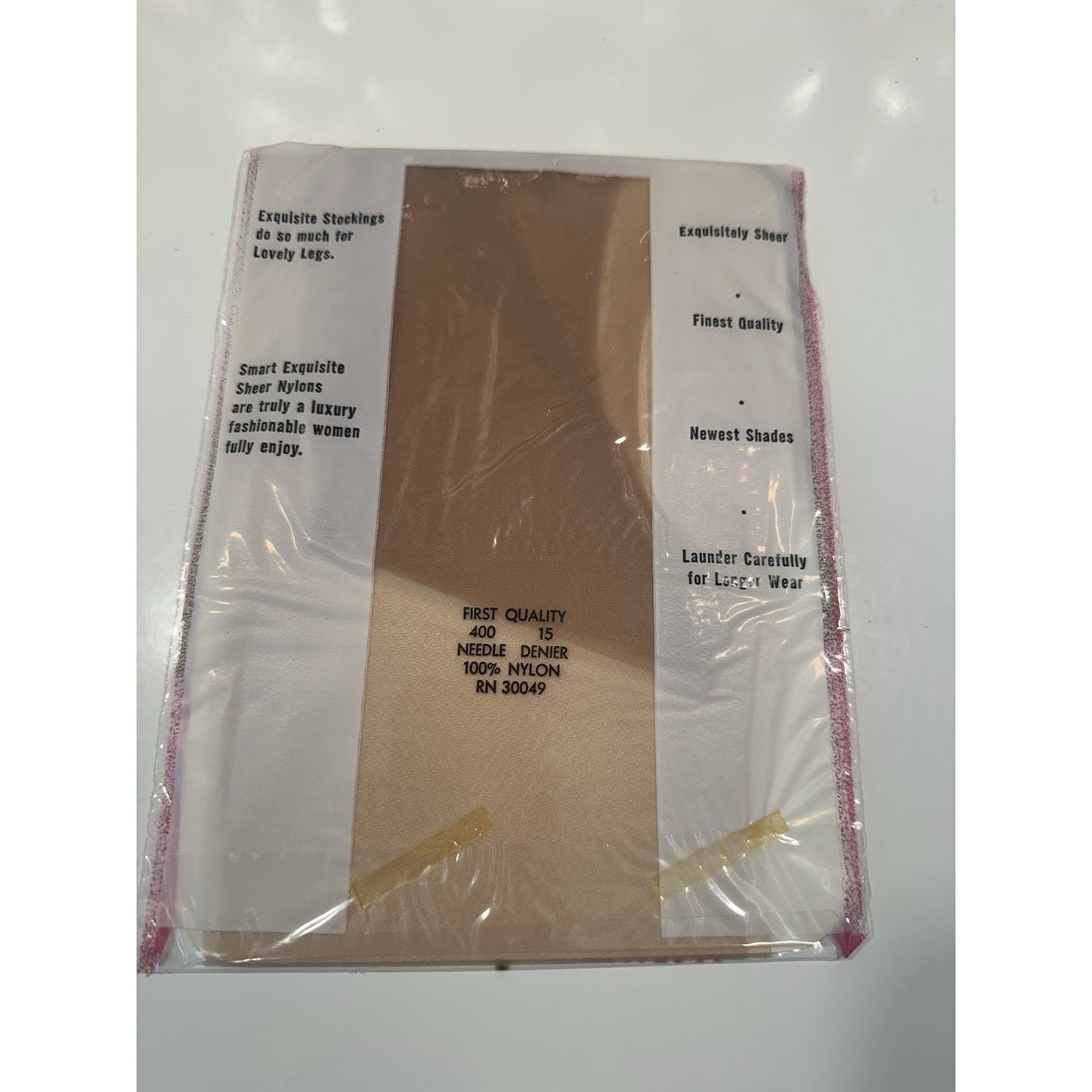 VINTAGE *NEW* Sabrina Hosiery Sheer Seamless-Plain Knit-Lt Beige Sz 10 X 11-Pack
