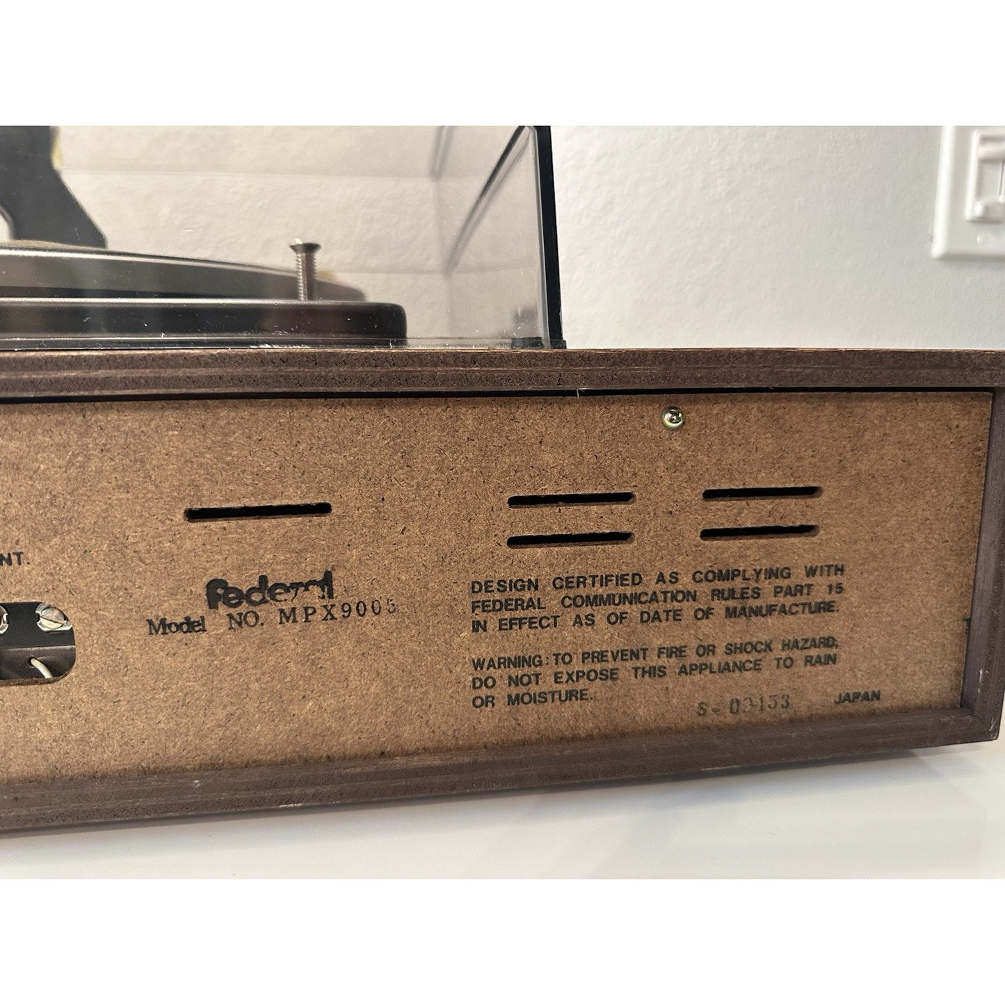 VINTAGE *NEW* 1970's Federal AM/FM MPX 8-Track Stereo System Recorder