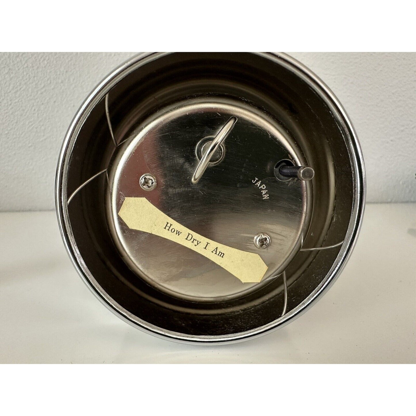 VINTAGE *NEW* Black Coat of Arms Music Box Decanter-"How Dry I Am"